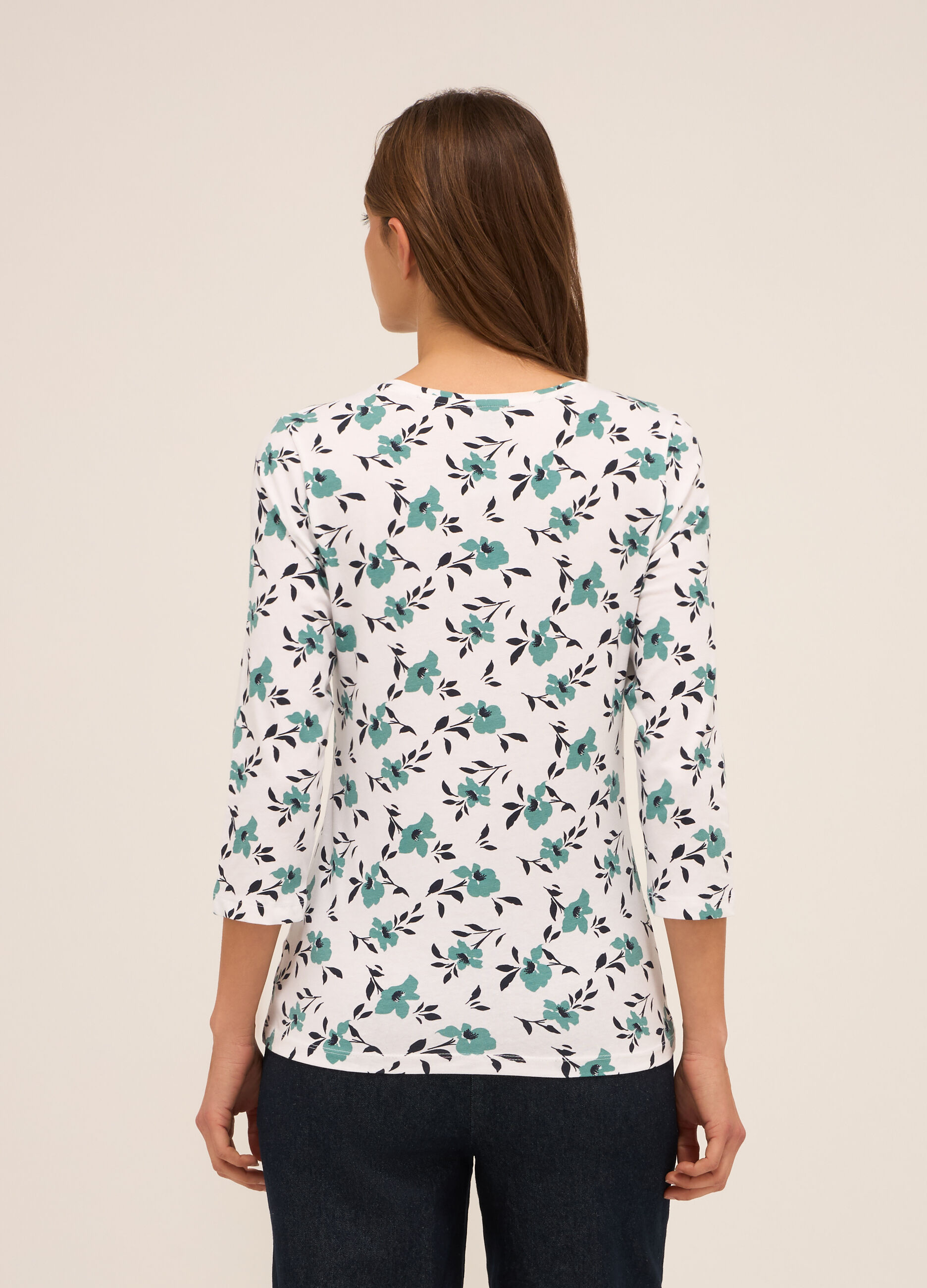 T-shirt in cotone stretch donna_1
