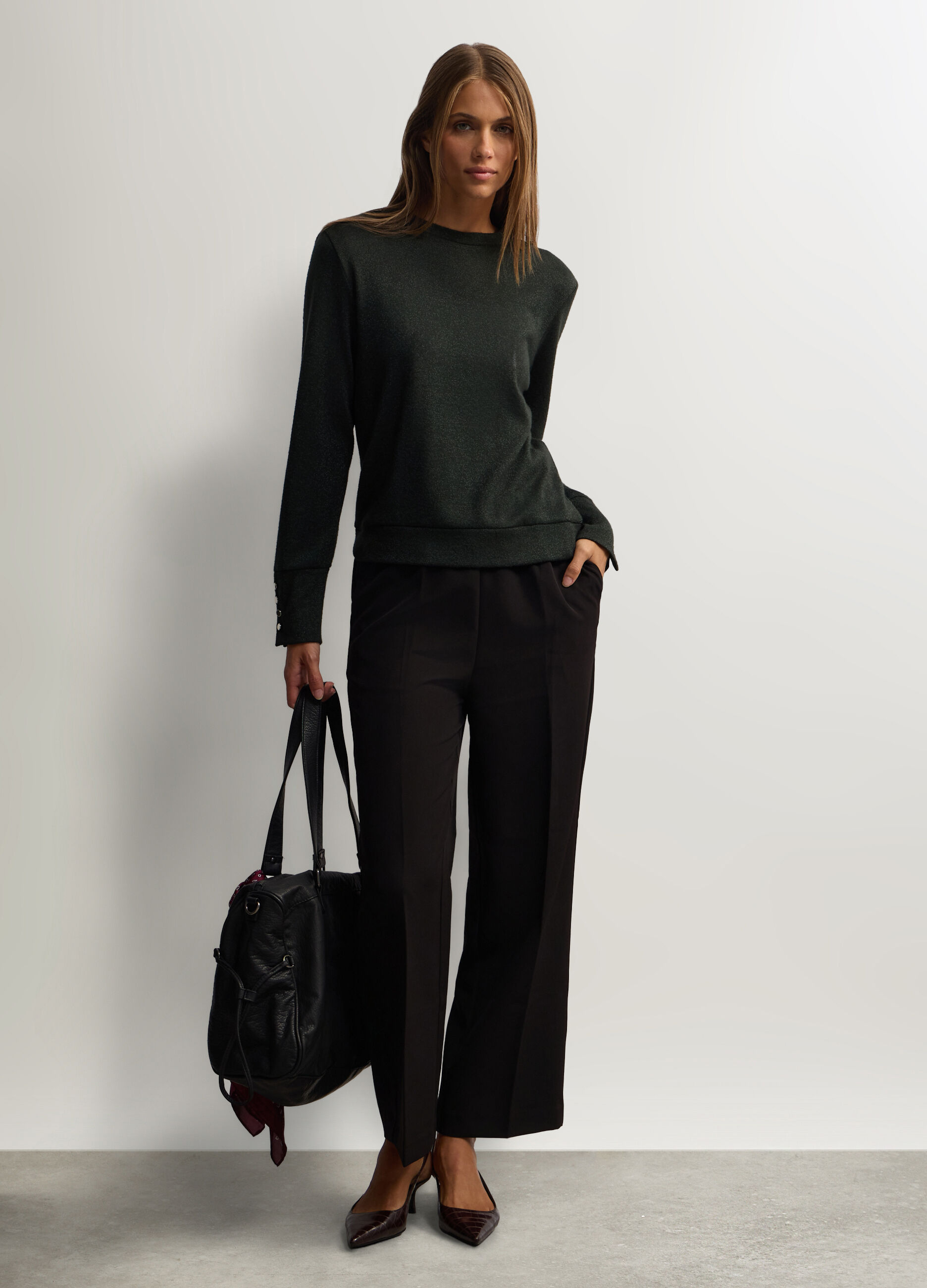 Pantaloni Comfort Fit stretch donna_0