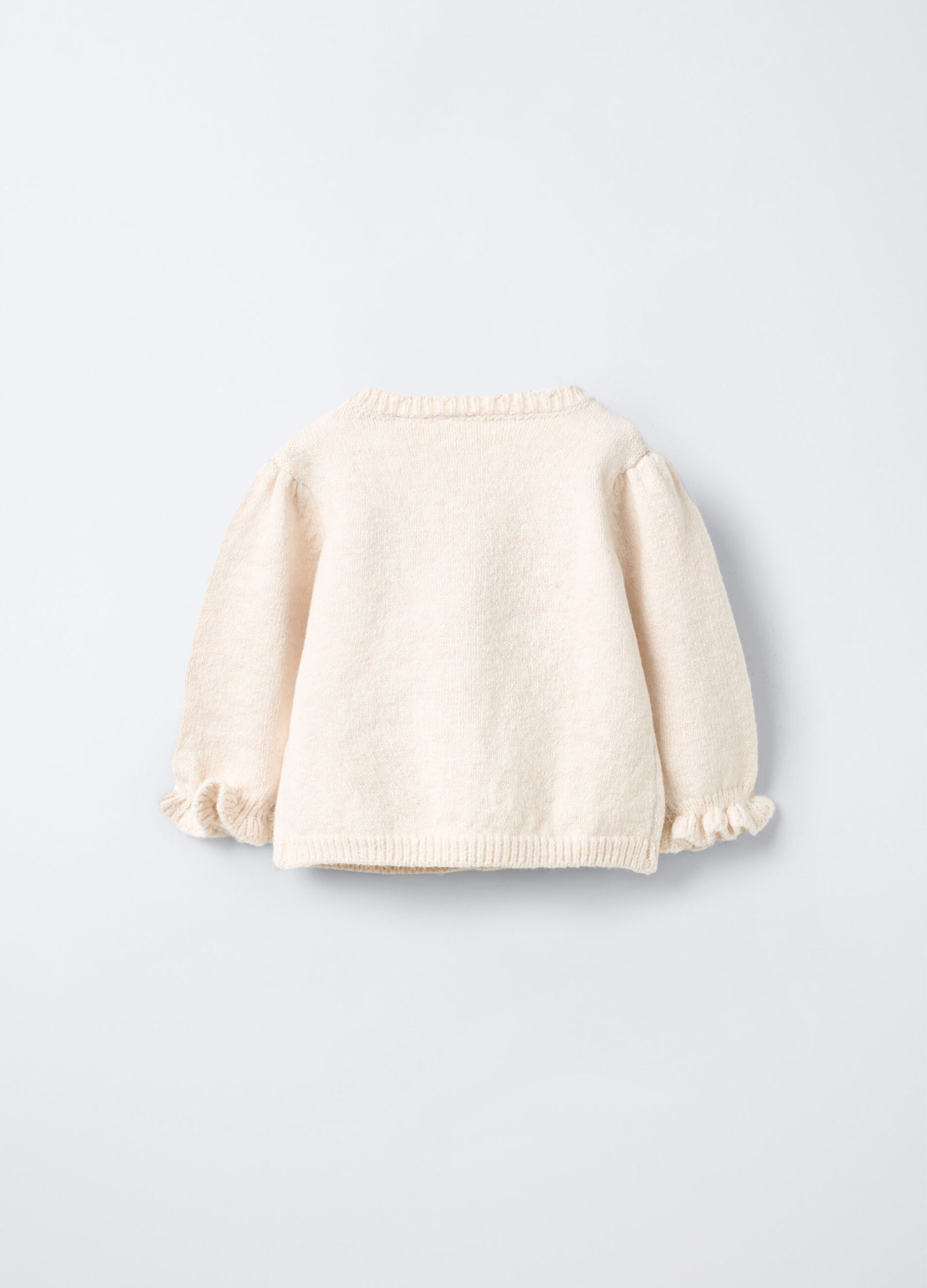 Cardigan tricot misto cotone stretch neonata_1