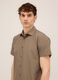 Camicia a maniche corte a quadretti uomo_2