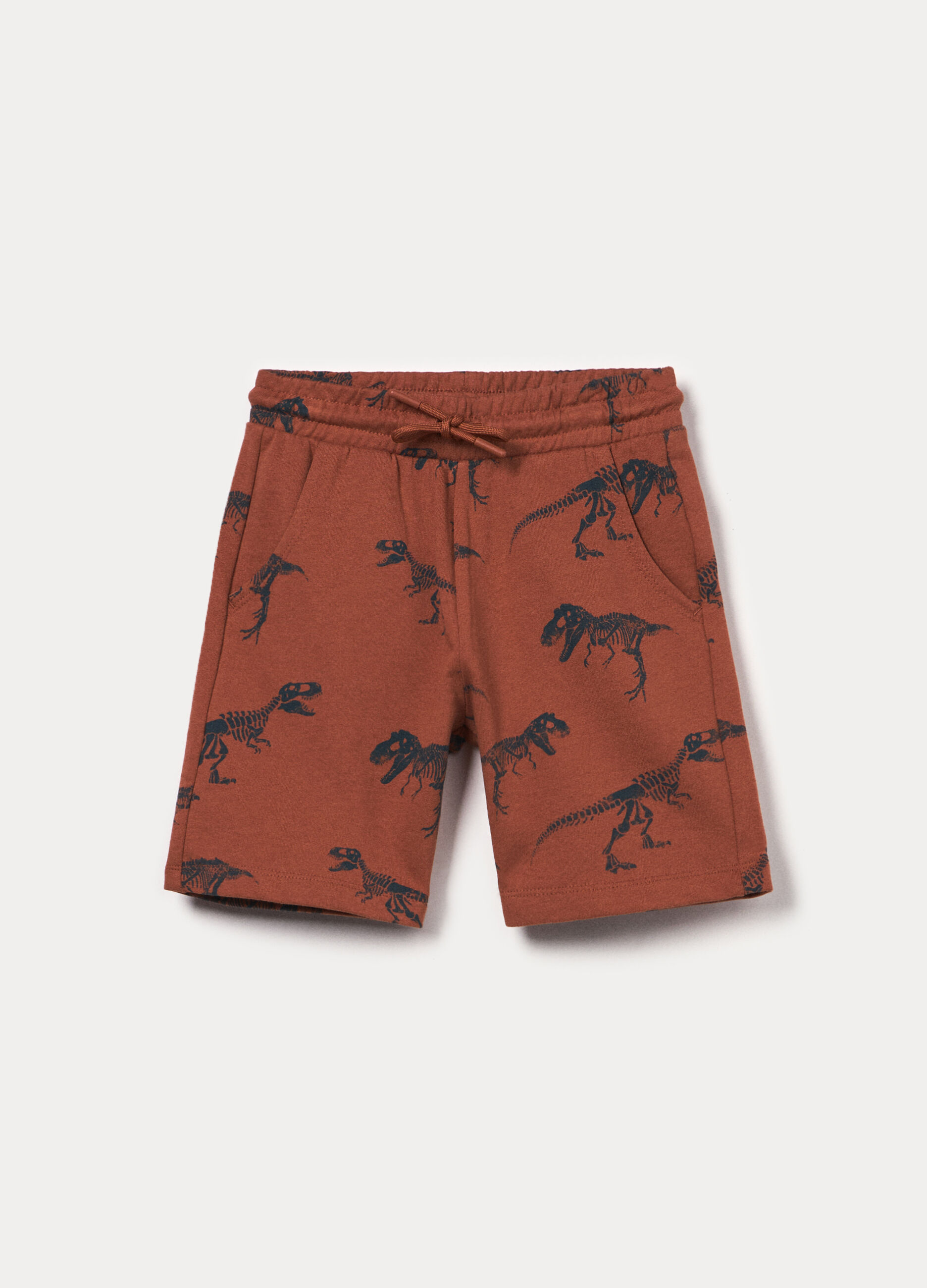 Shorts in french terry di puro cotone bambino_0
