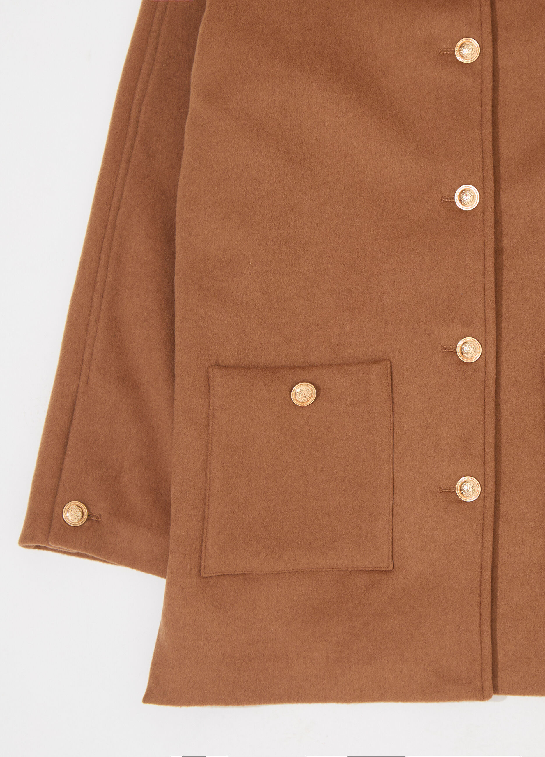 Cappotto montgomery corto in misto lana donna_6