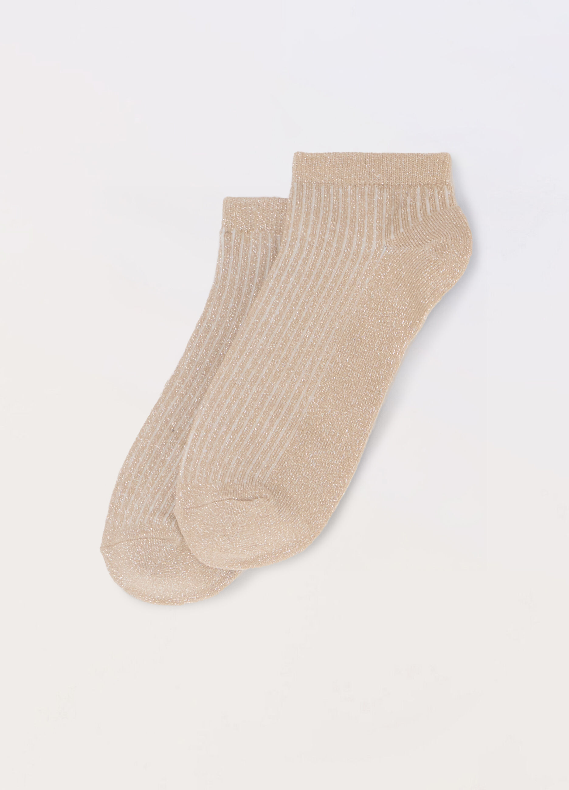 Calze corte in misto cotone e filo lurex donna_0
