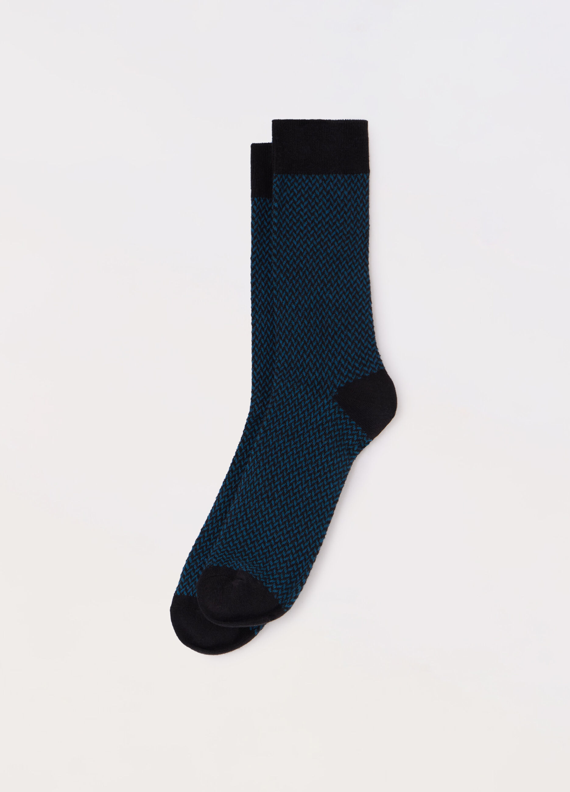 Calze corte in cotone stretch intarsio uomo_0