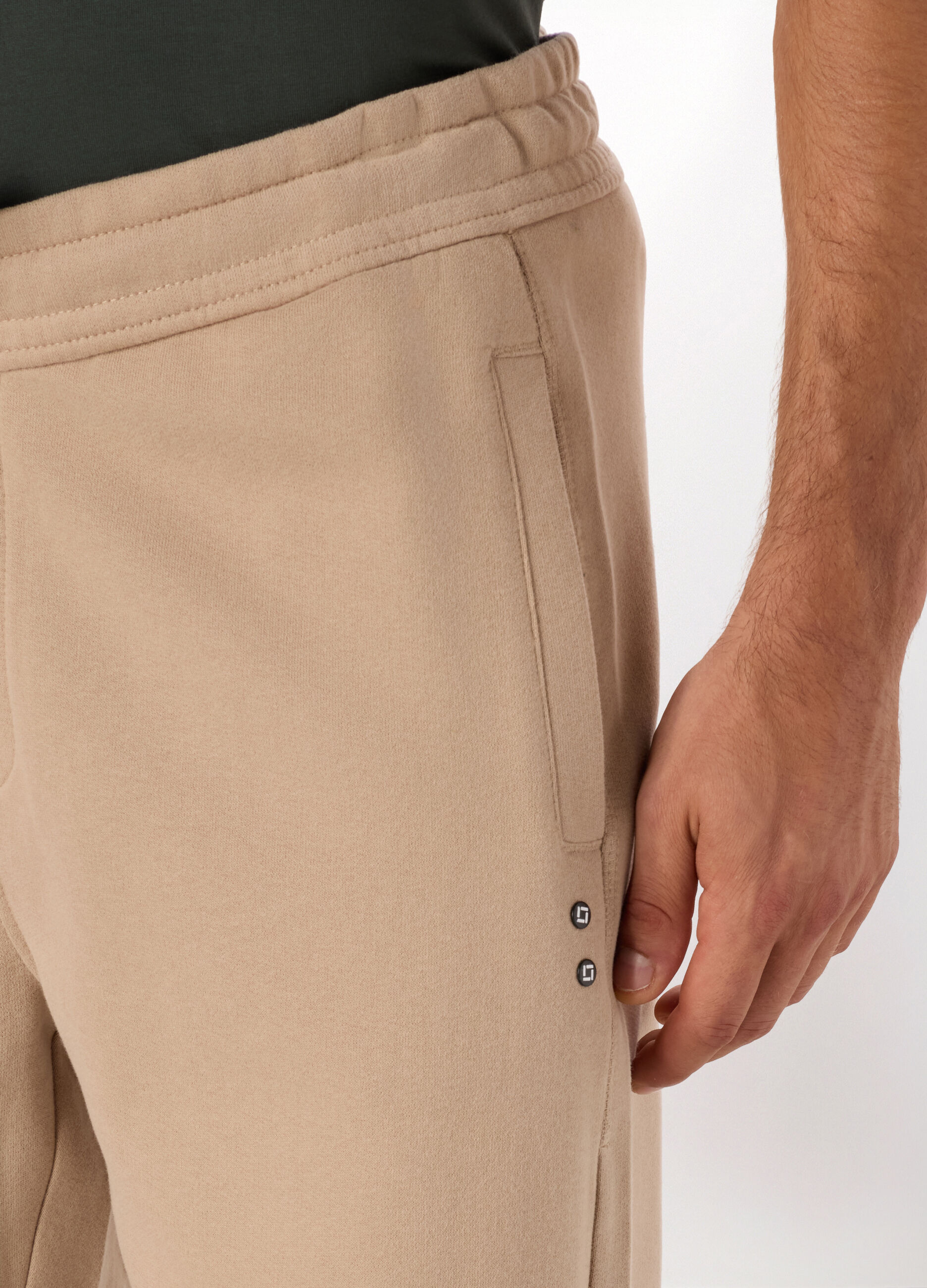 Jogger slim in puro cotone uomo_2