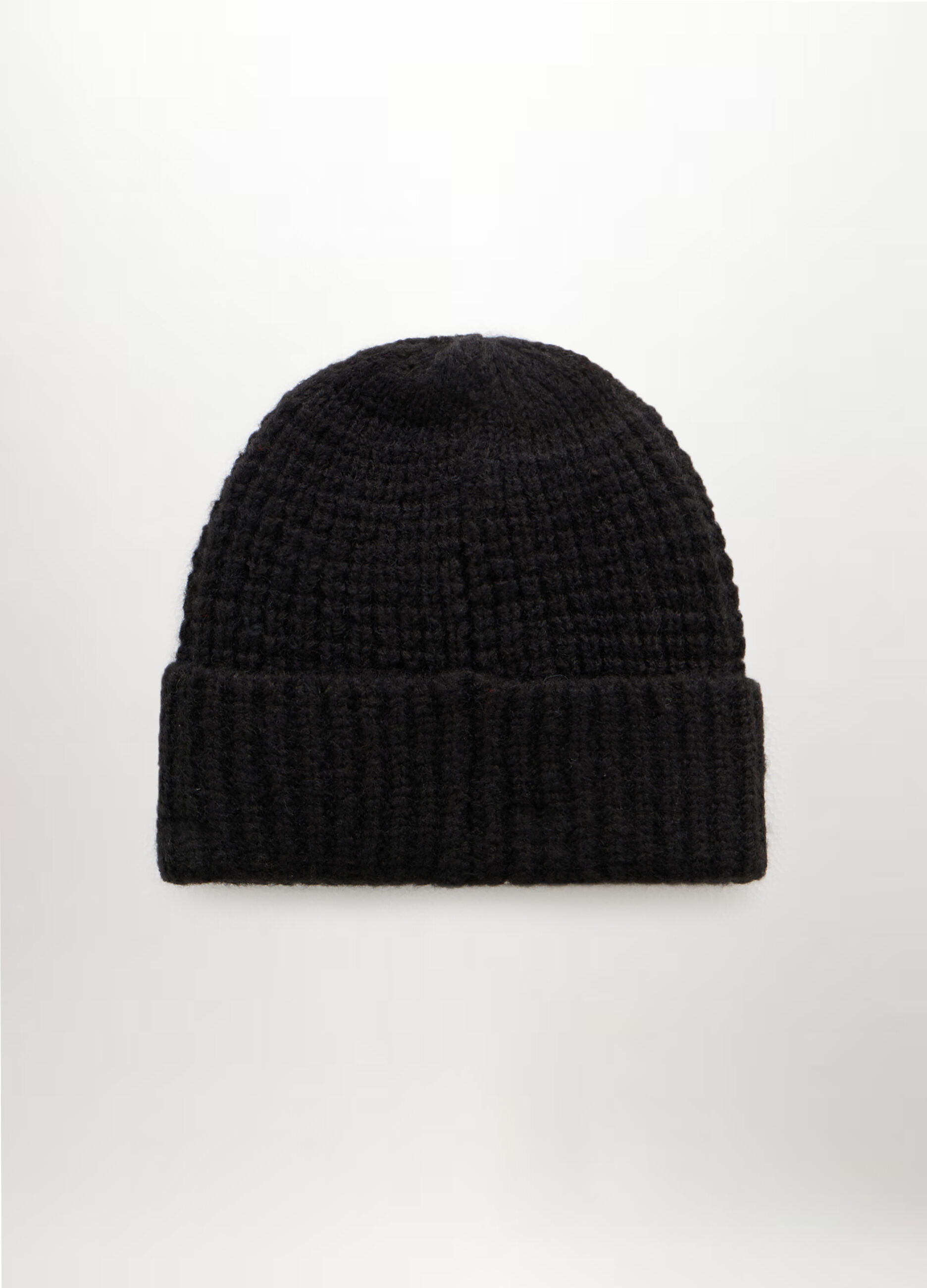 Berretto a coste con logo uomo_1