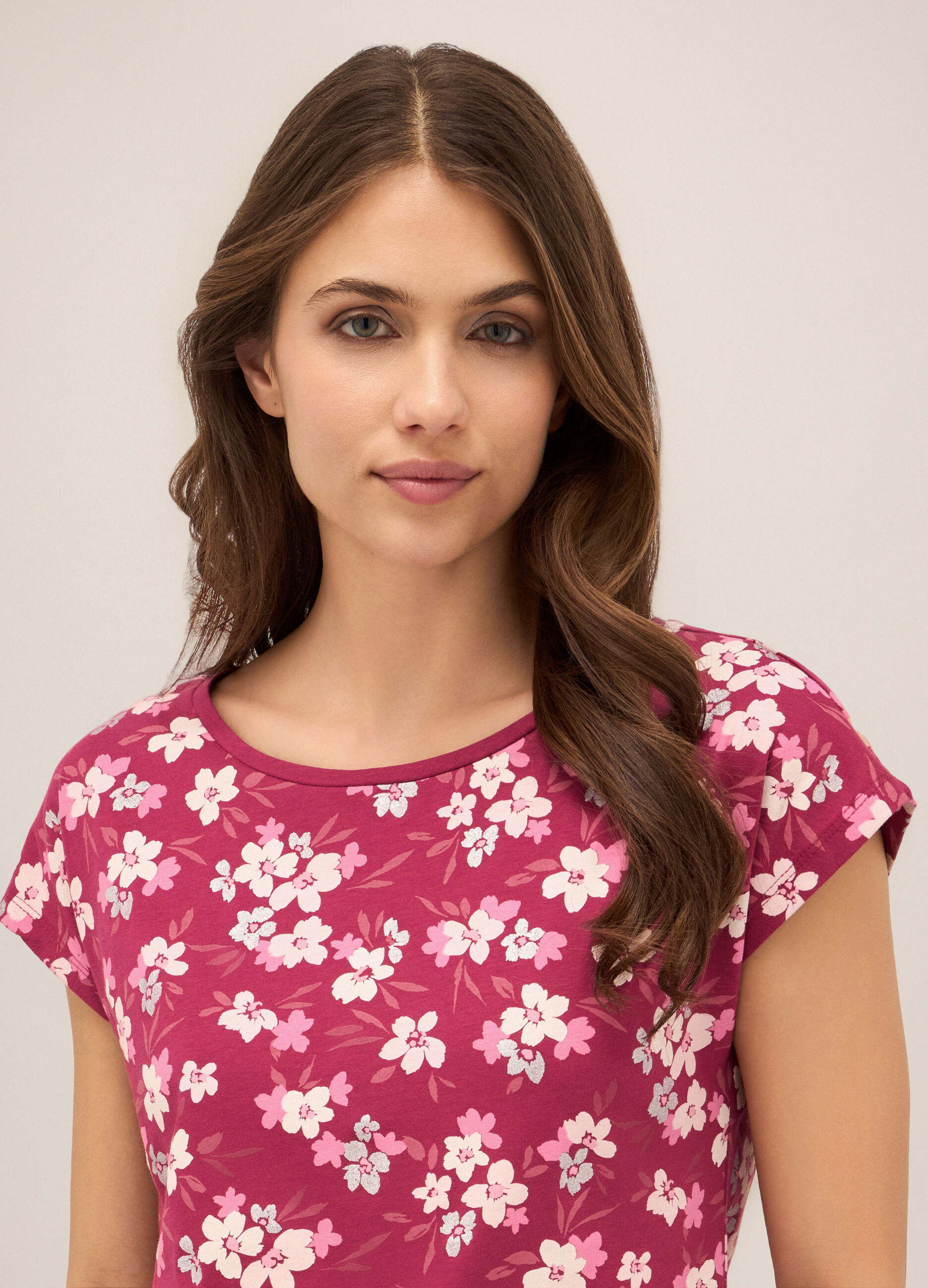 T-shirt in puro cotone donna_2