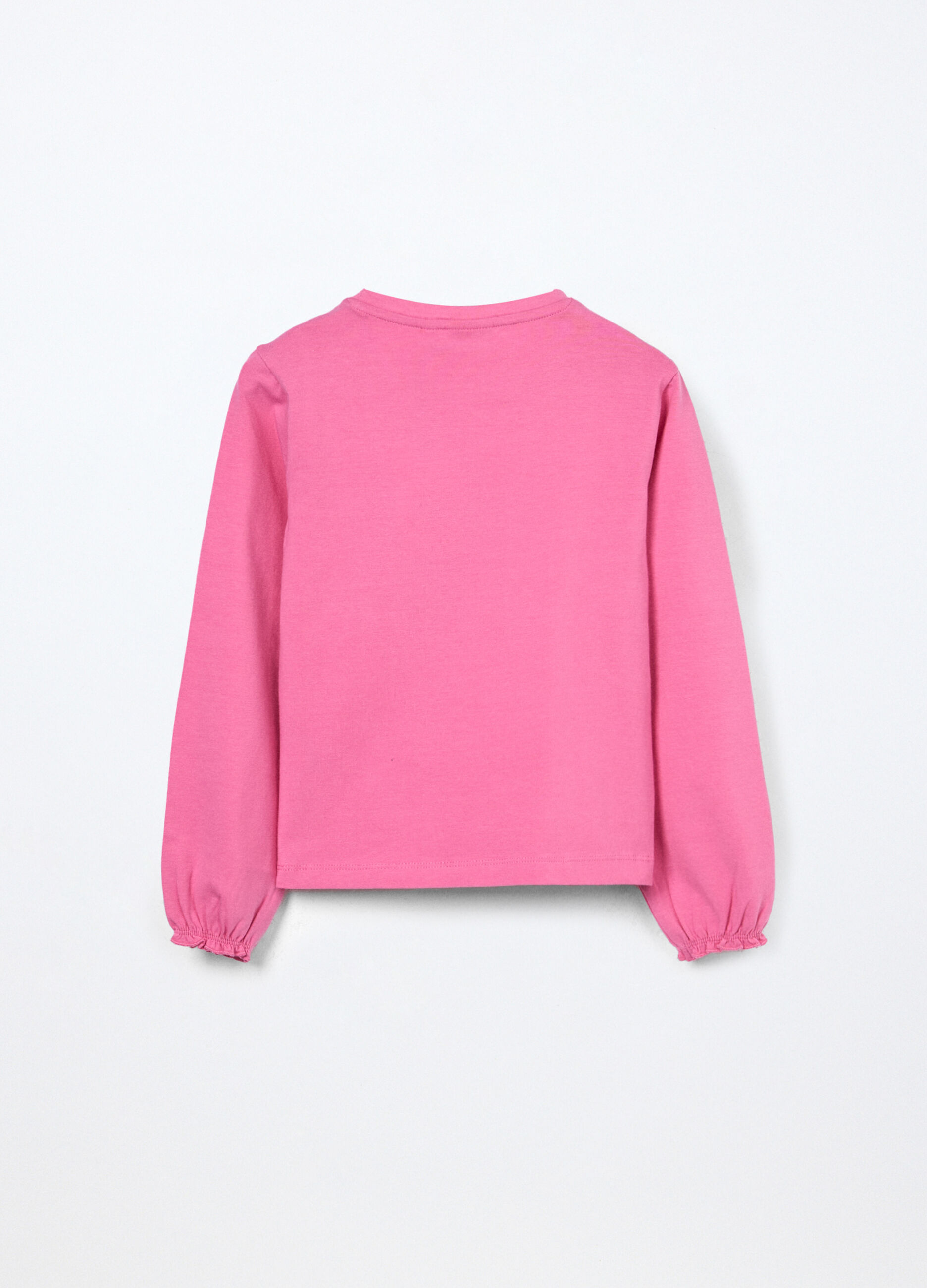 T-shirt in jersey di cotone stretch bambina_1