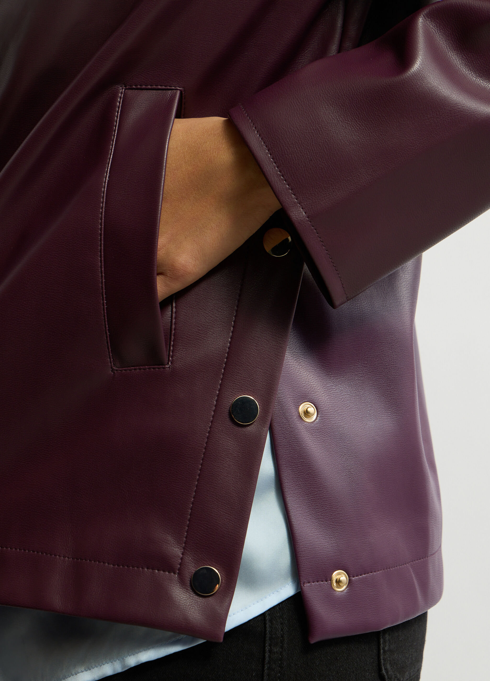 Giacca in eco pelle donna_2