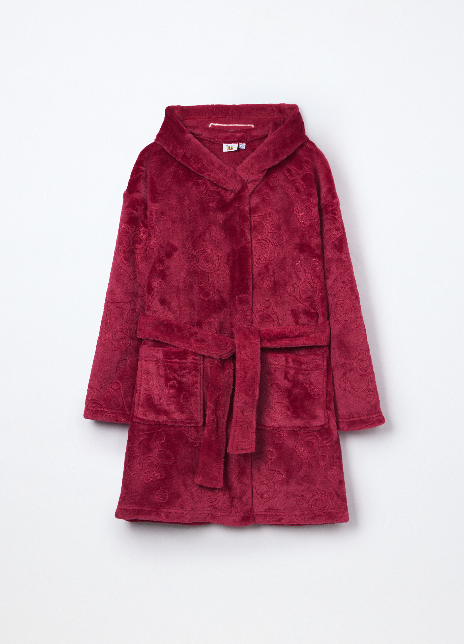 Vestaglia in coral fleece con cappuccio bambina_0