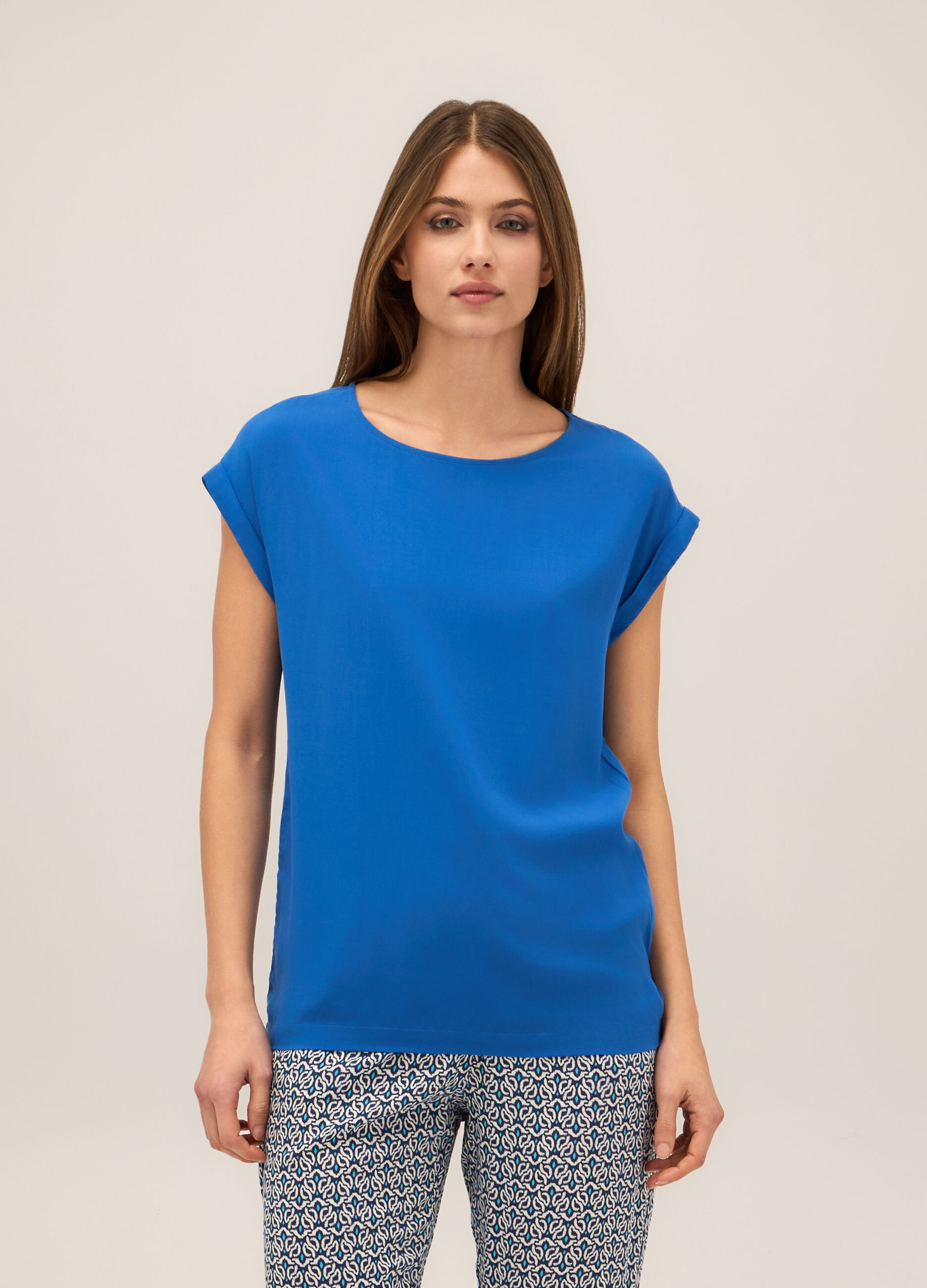 Blusa in pura viscosa donna_0