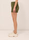 Shorts fit regular in denim di cotone stretch donna_2