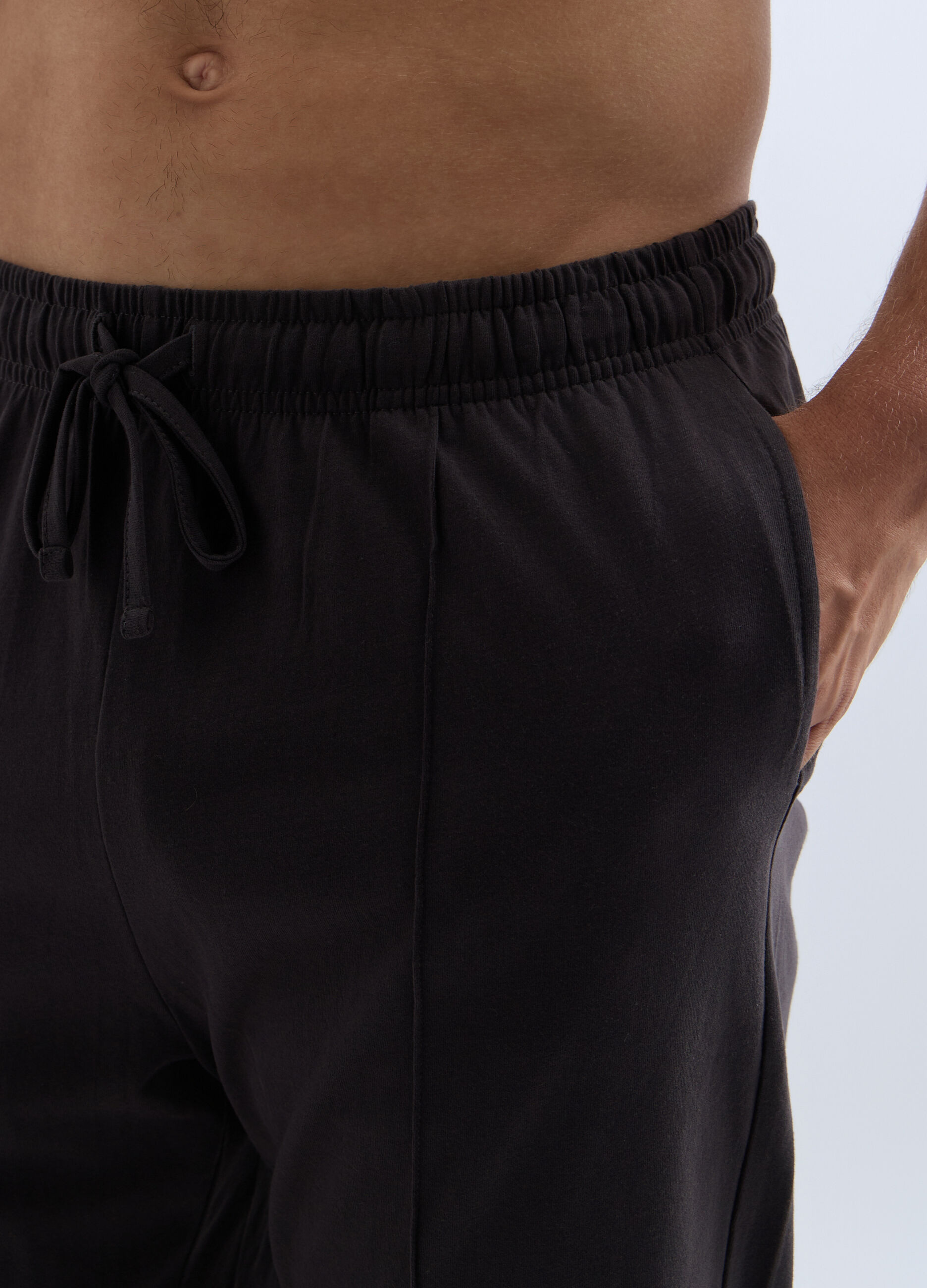 Pantalone pigiama in cotone con cr&ecirc;te uomo_2