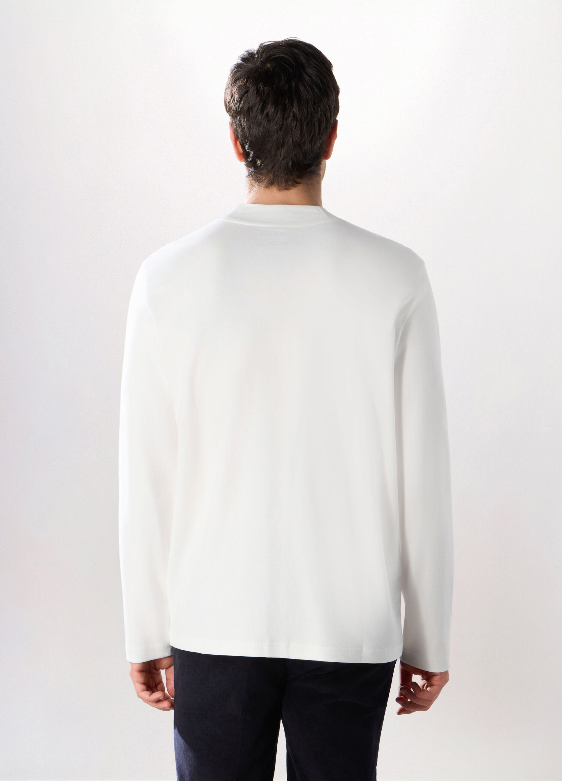 Maglia a maniche lunghe in interlock di cotone_1