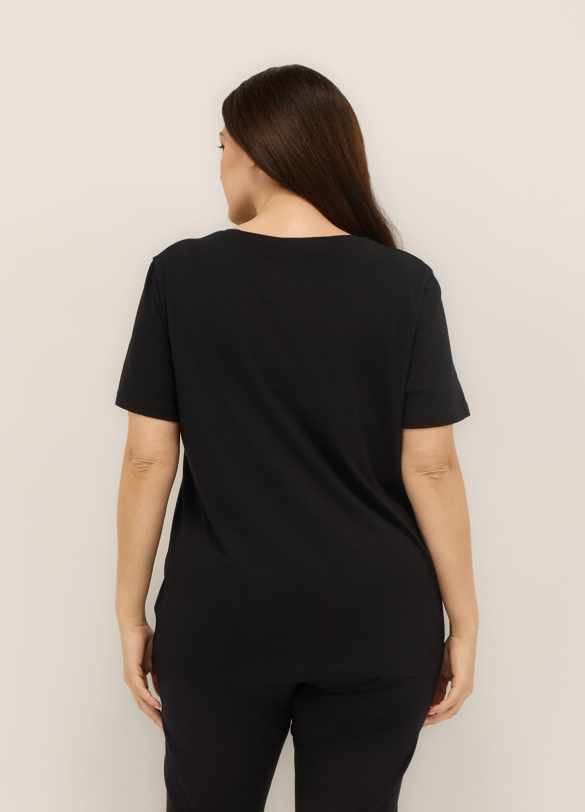 T-shirt in jersey di puro cotone donna curvy_1