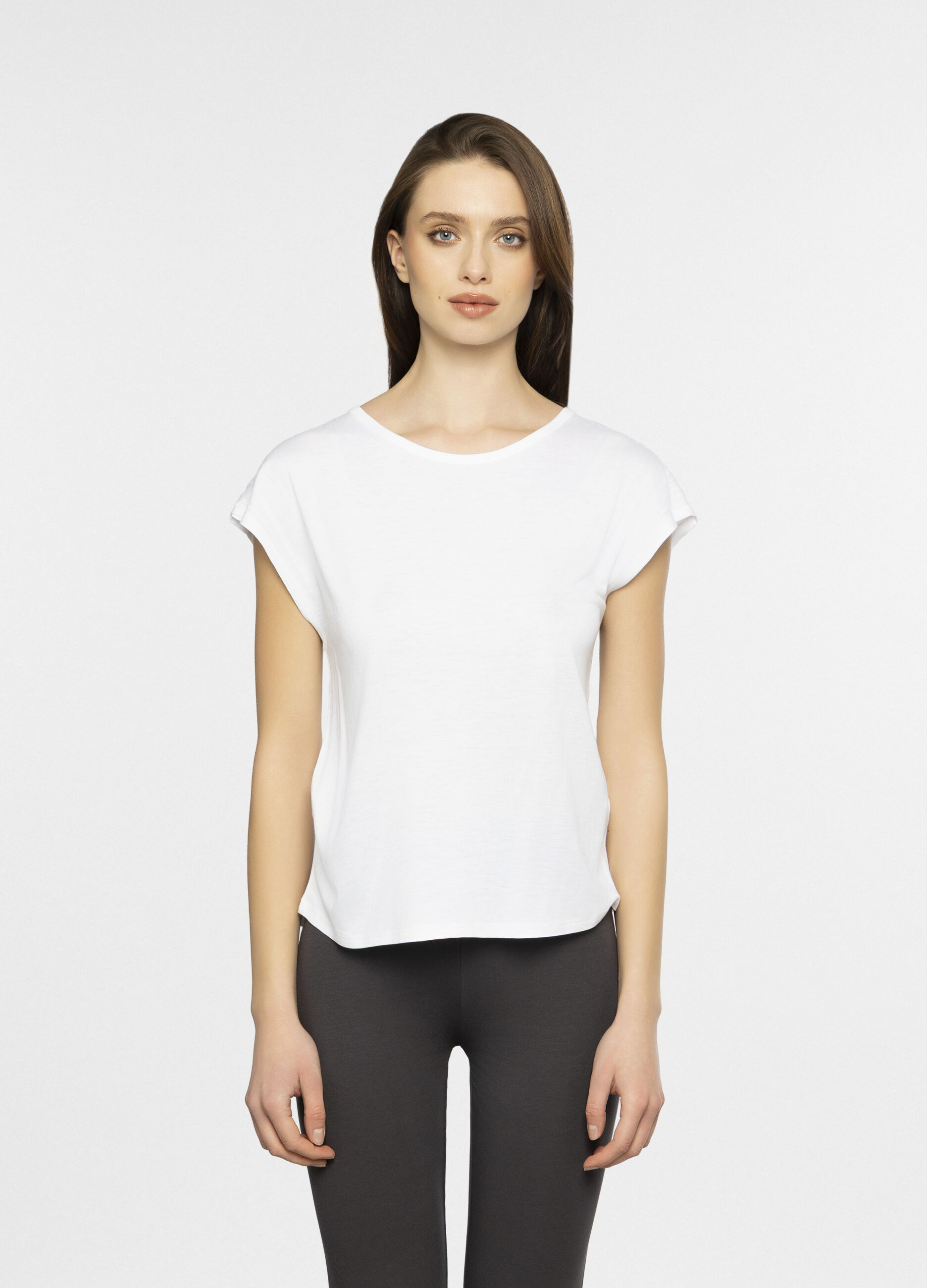 T-shirt girocollo over fit donna_0