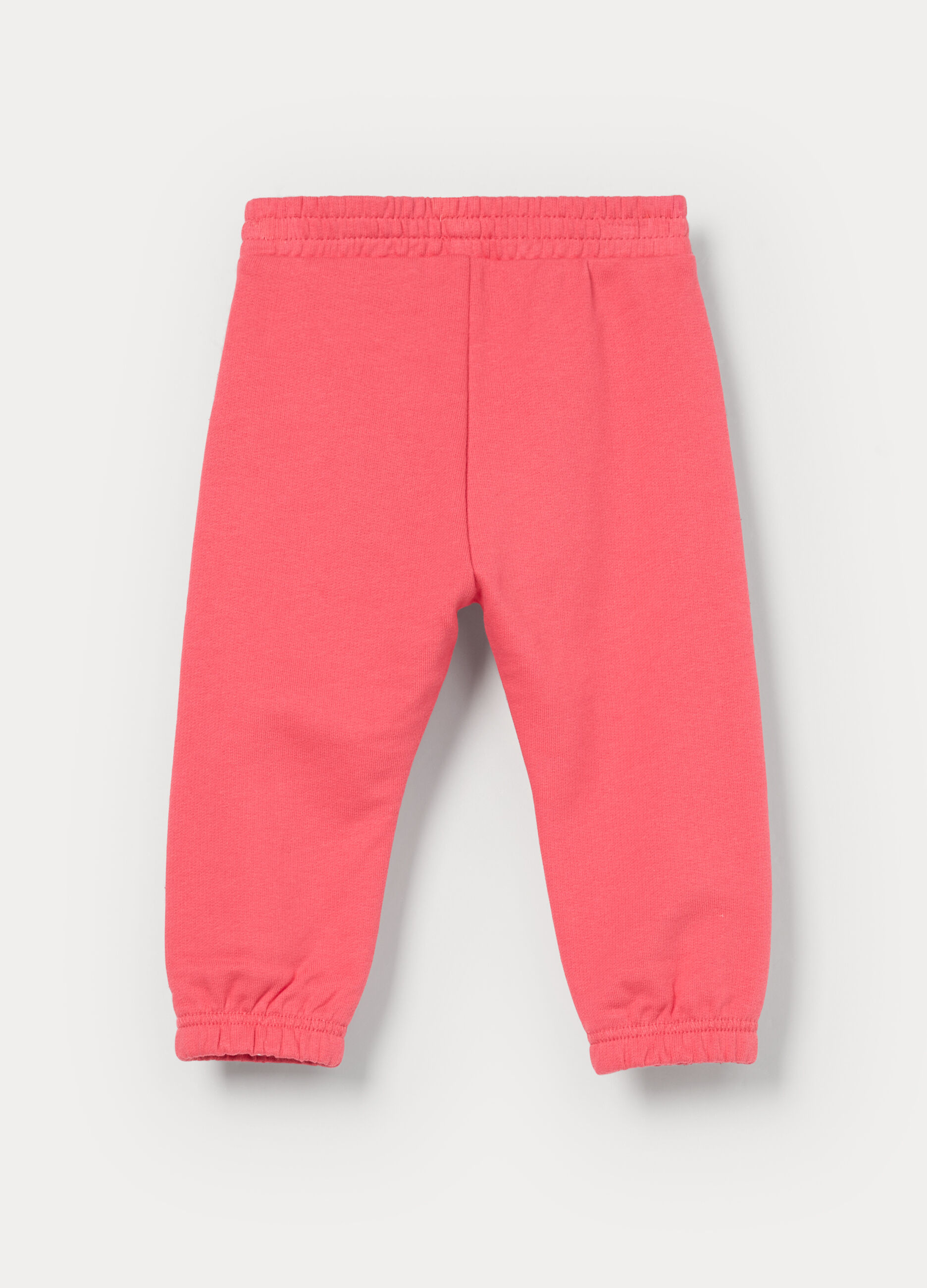 Jogger in french terry di puro cotone bimba_1