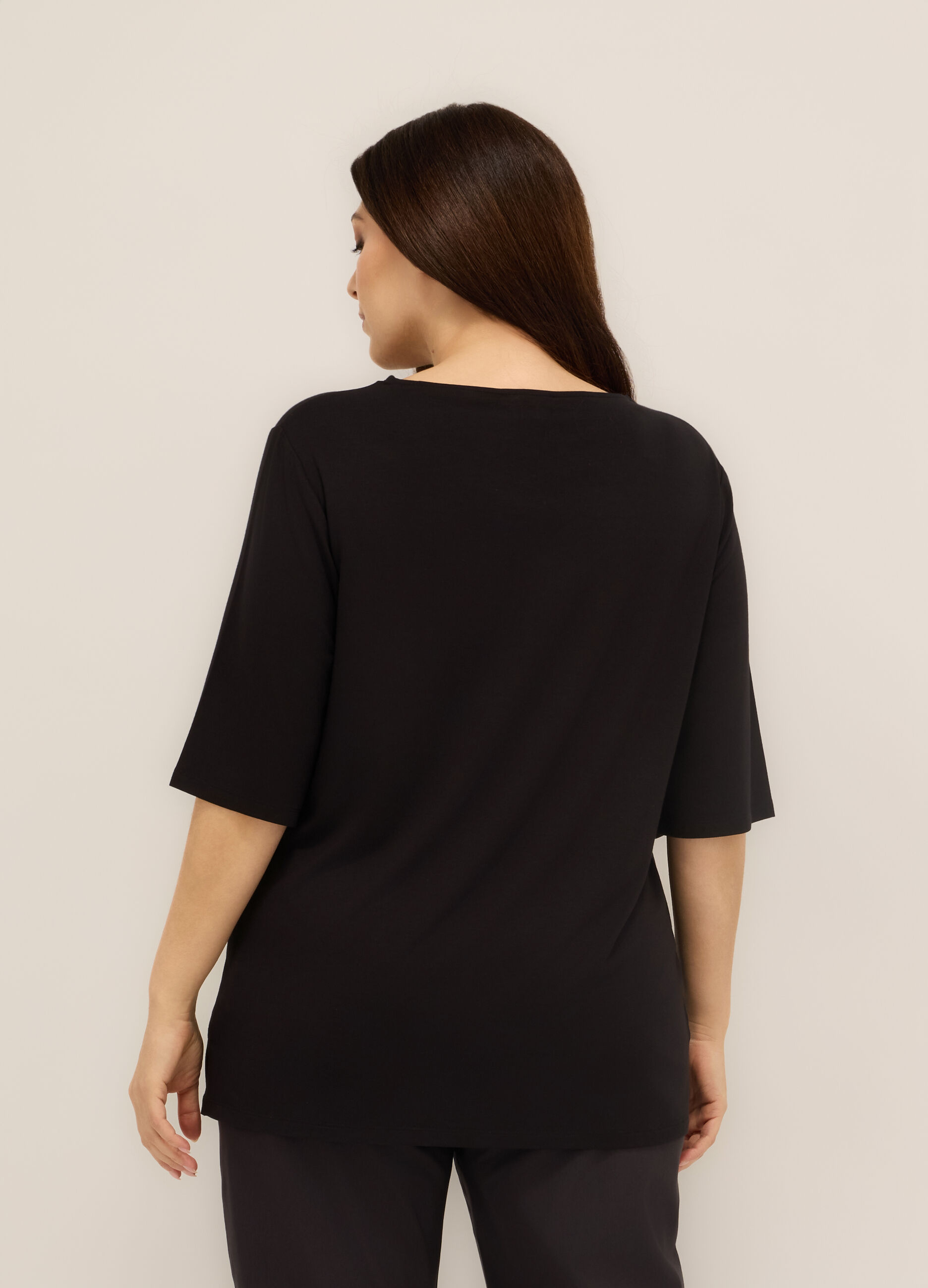T-shirt in viscosa stretch donna curvy_1