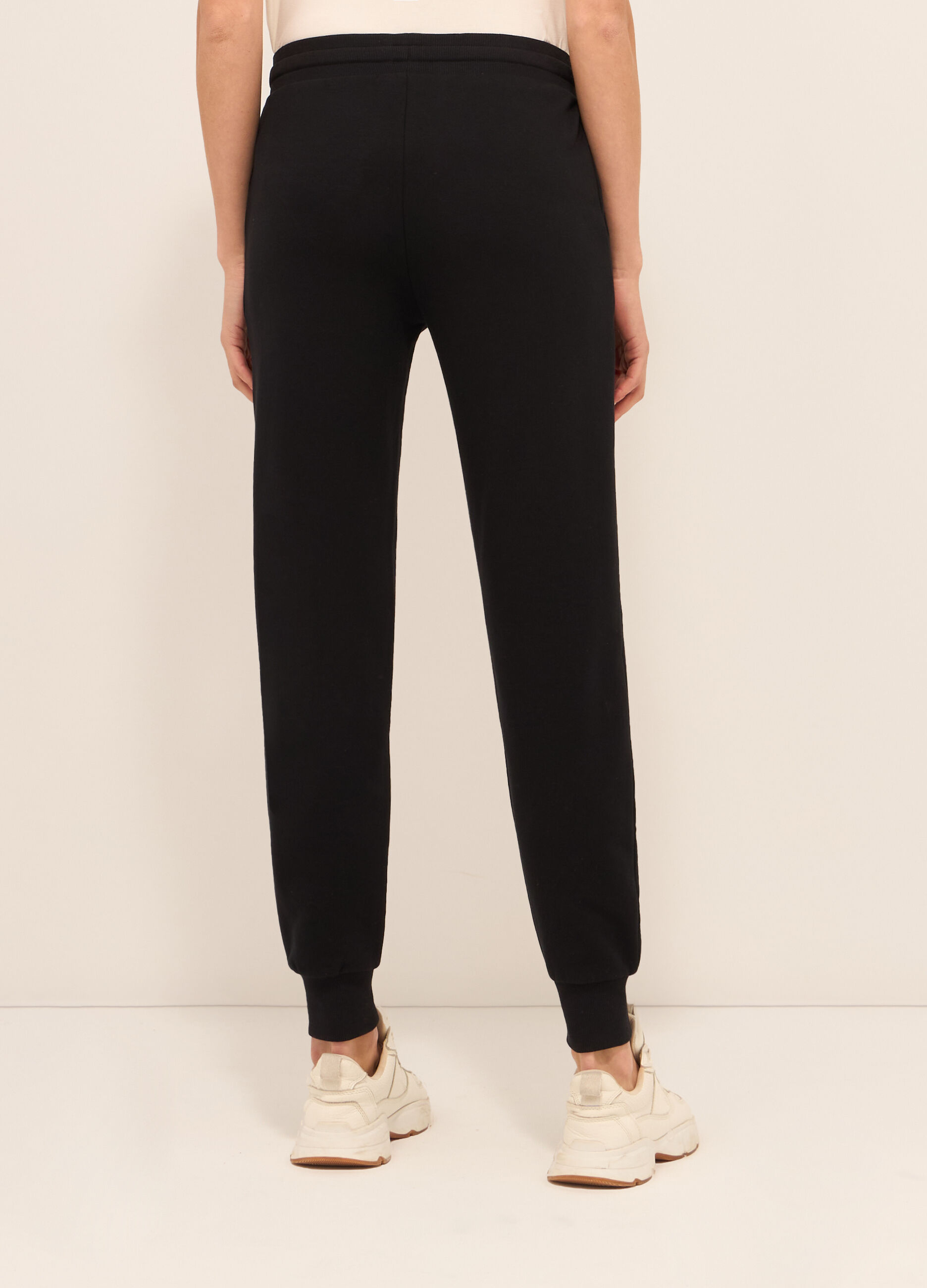Jogger in french terry di misto cotone donna_1