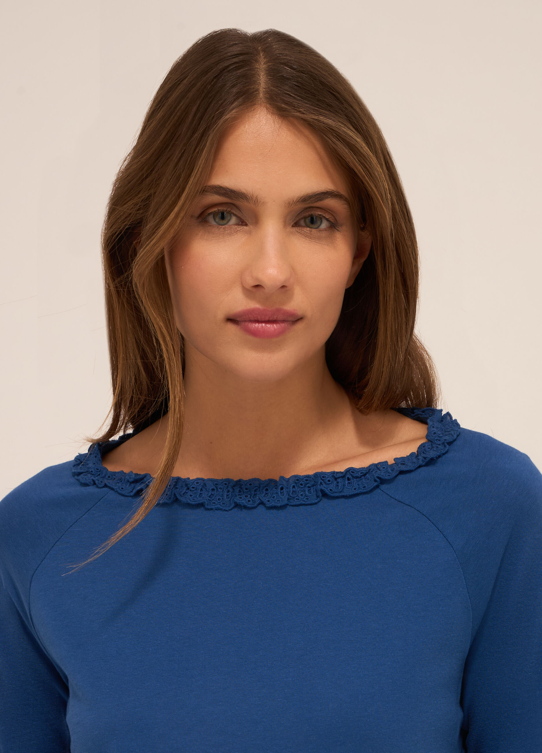 T-shirt in jersey di puro cotone donna_2