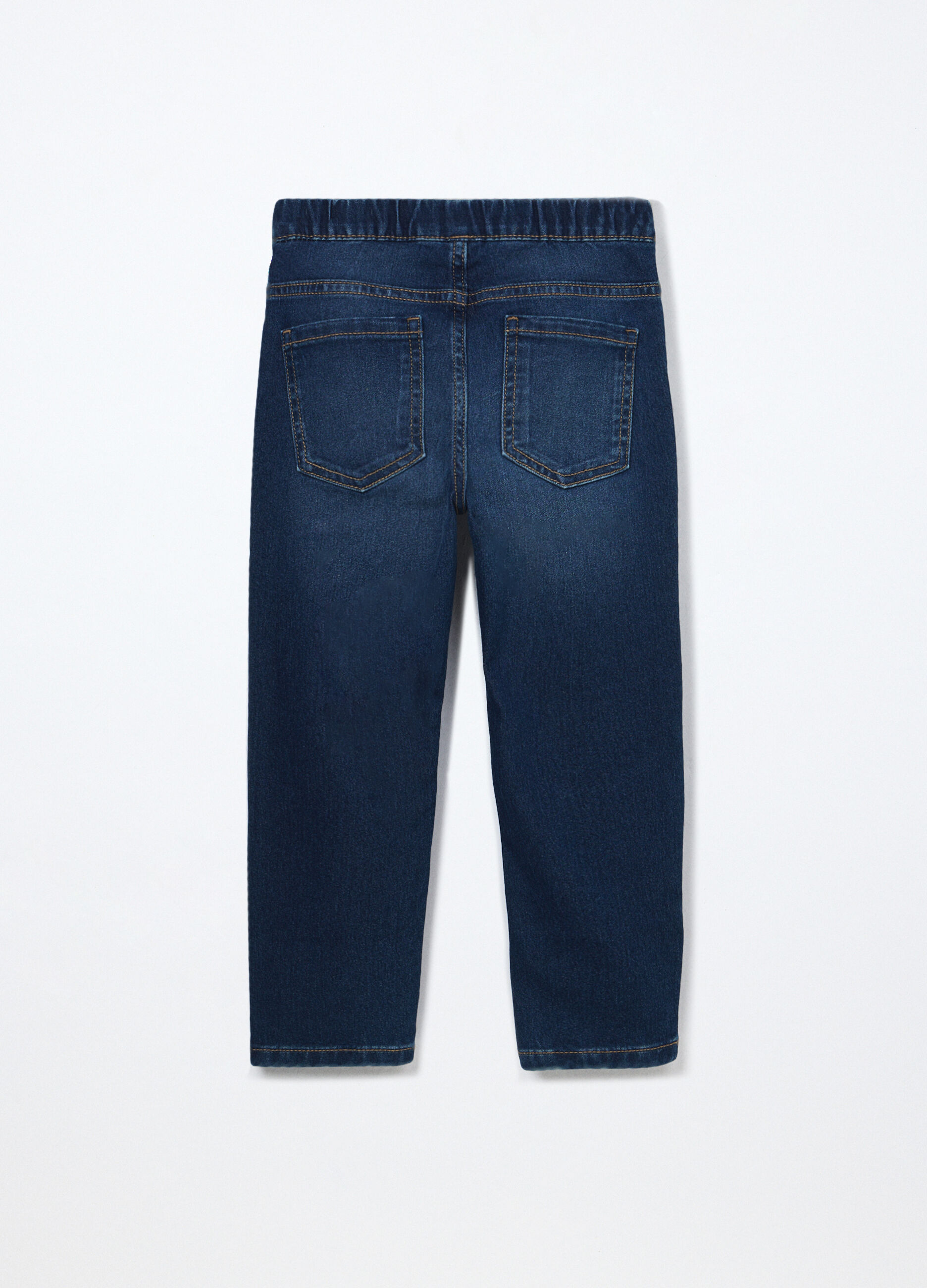 Pantaloni in denim di misto cotone bambino_1