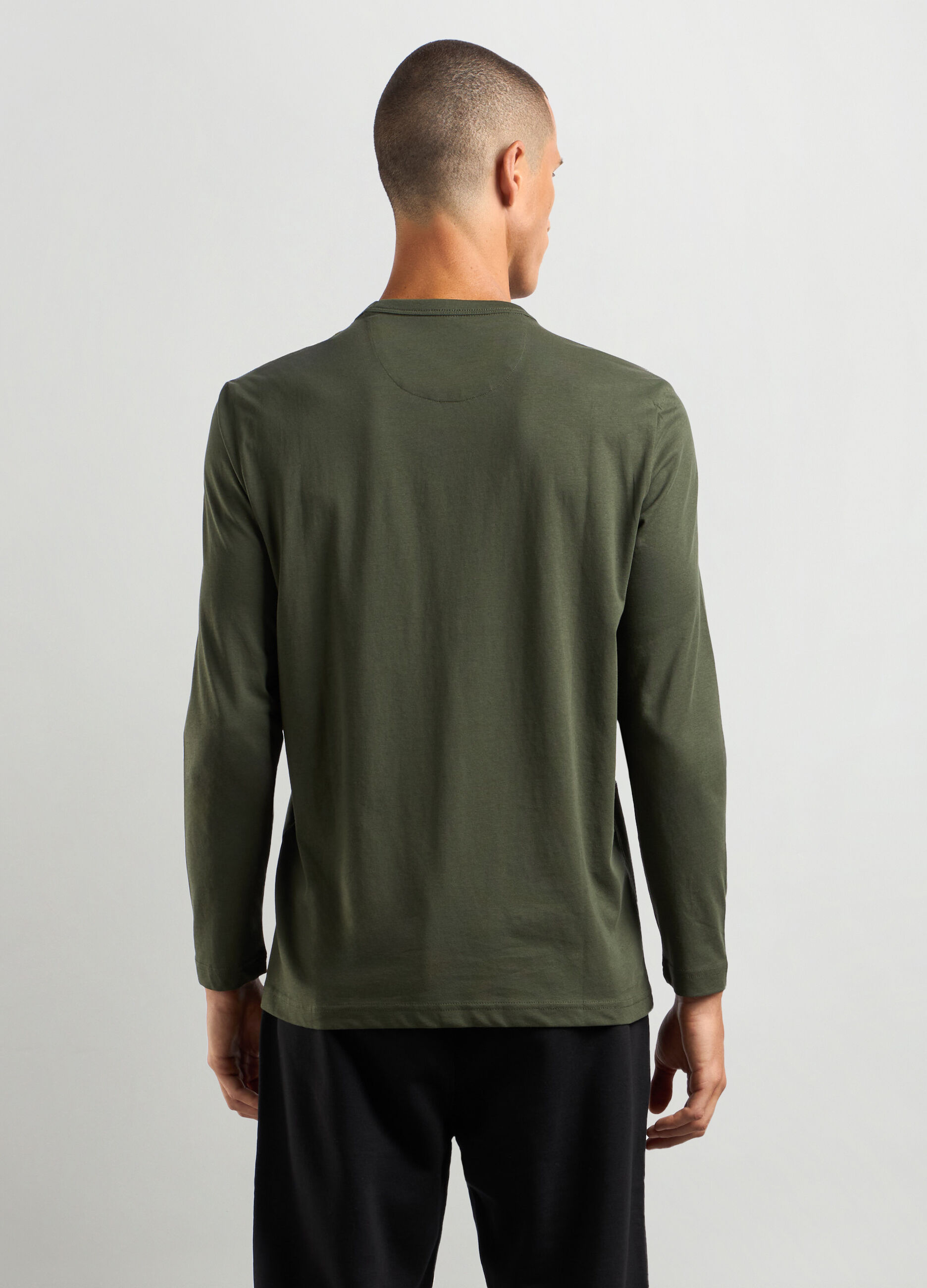 T-shirt girocollo in puro cotone uomo_1