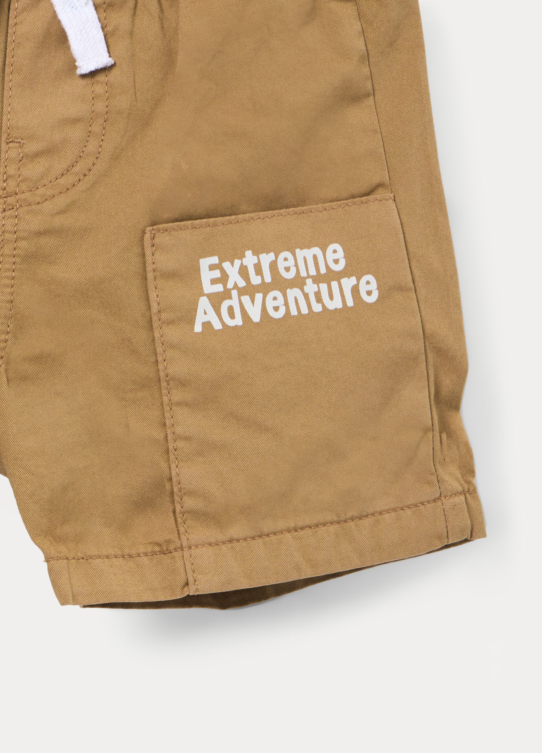 Shorts in twill di puro cotone _2