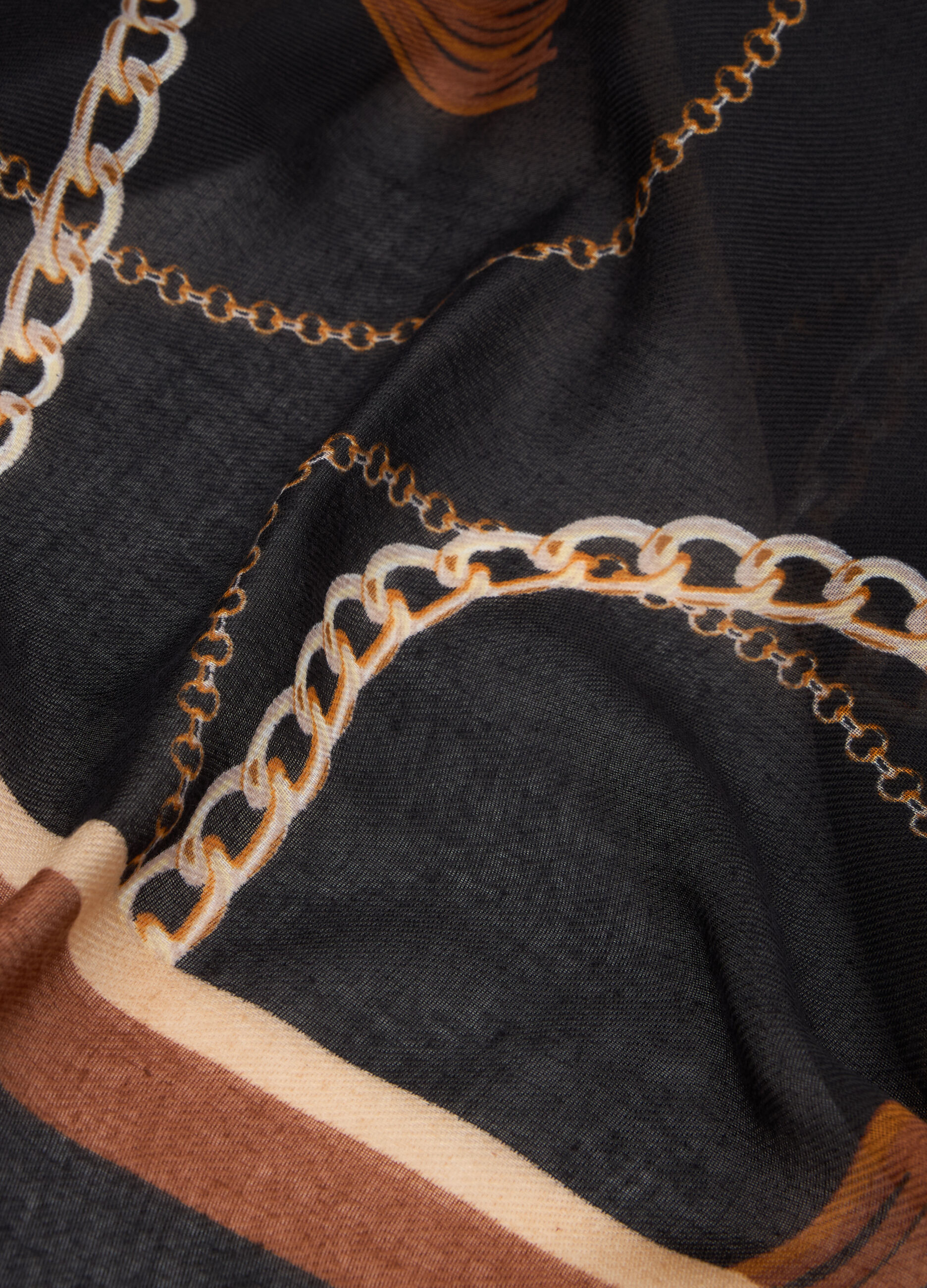 Foulard con stampa all over donna_1