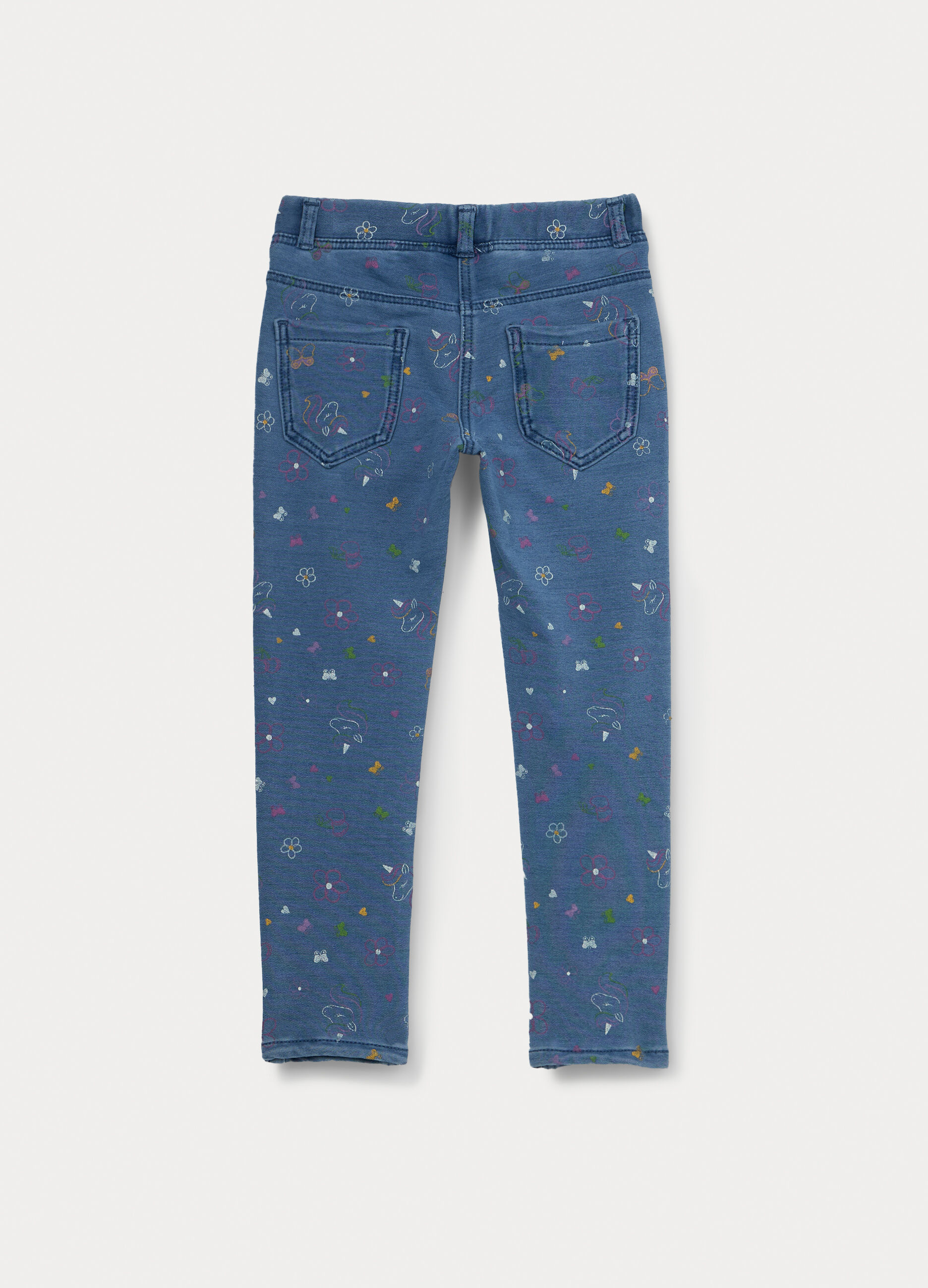 Jeggings in french terry stretch bambina_1