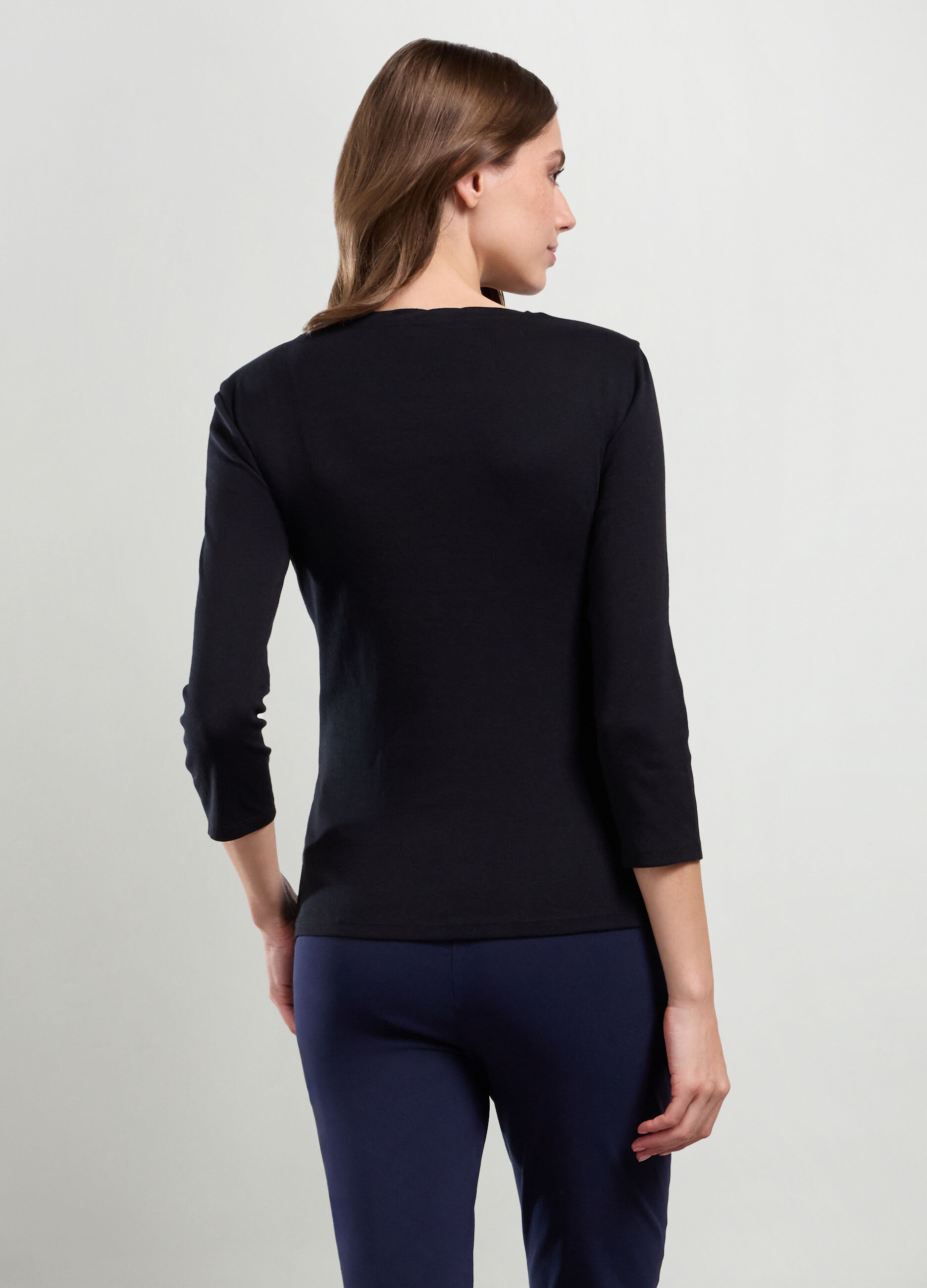 T-shirt in puro cotone donna_1