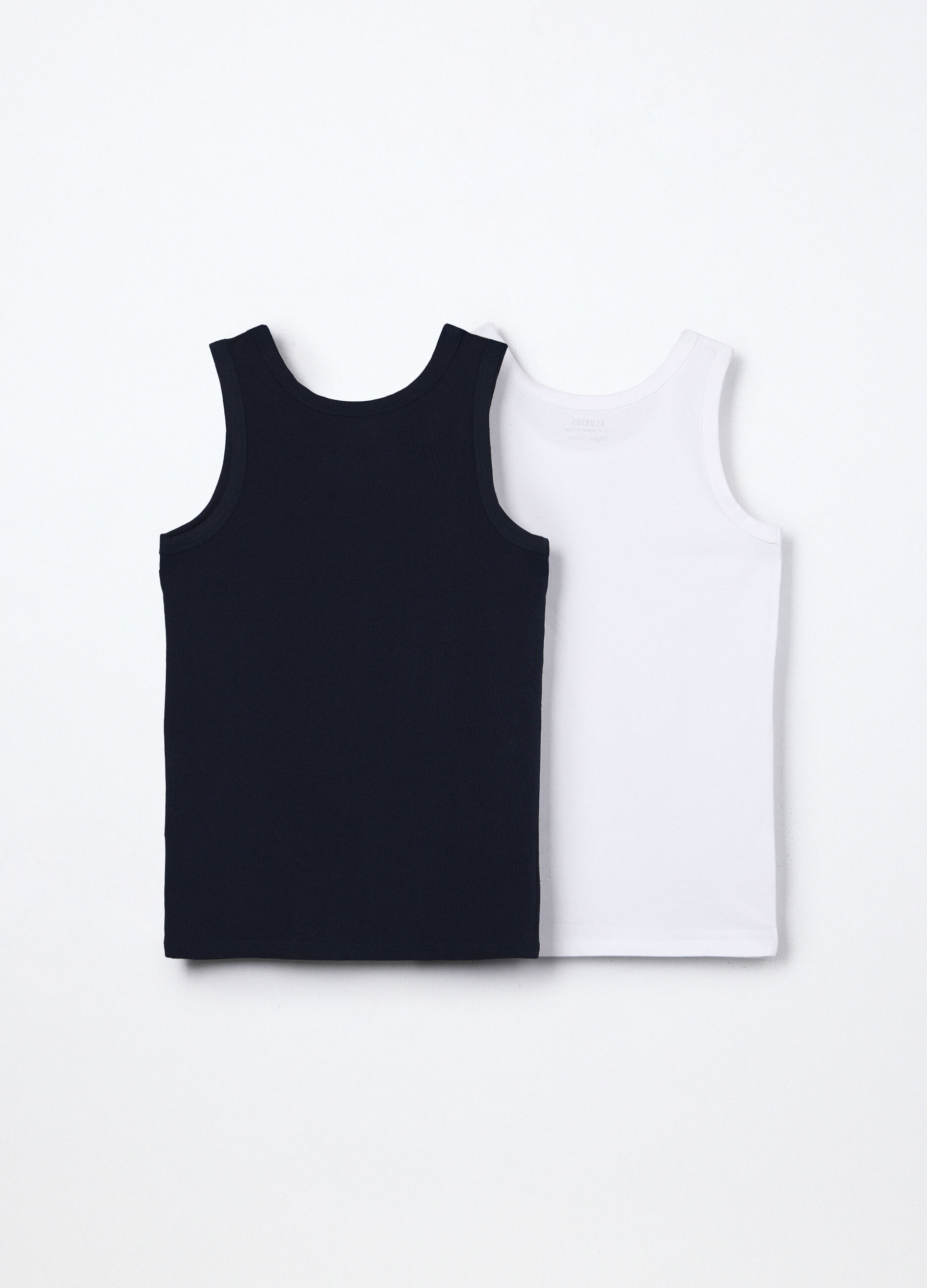 Pack 2 canotte intime in jersey di puro cotone ragazzo_1