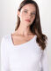 T-shirt in jersey di cotone stretch donna_2