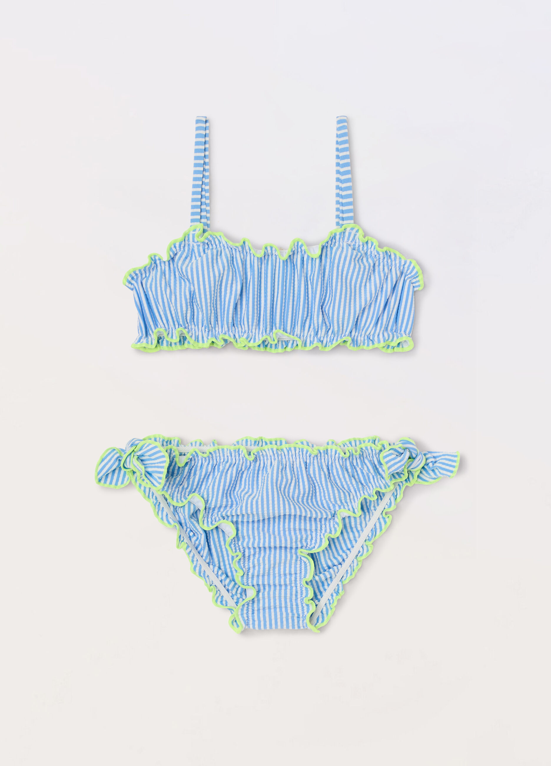 Bikini costume a righe bambina