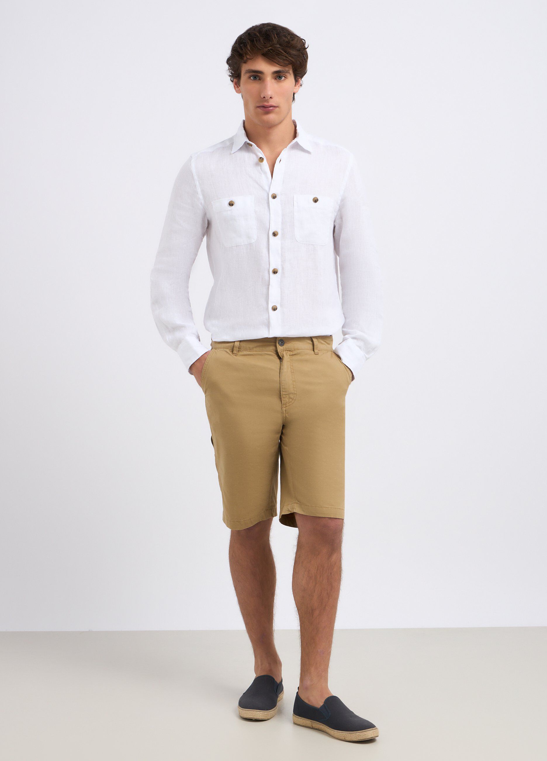 Bermuda in puro cotone uomo_0
