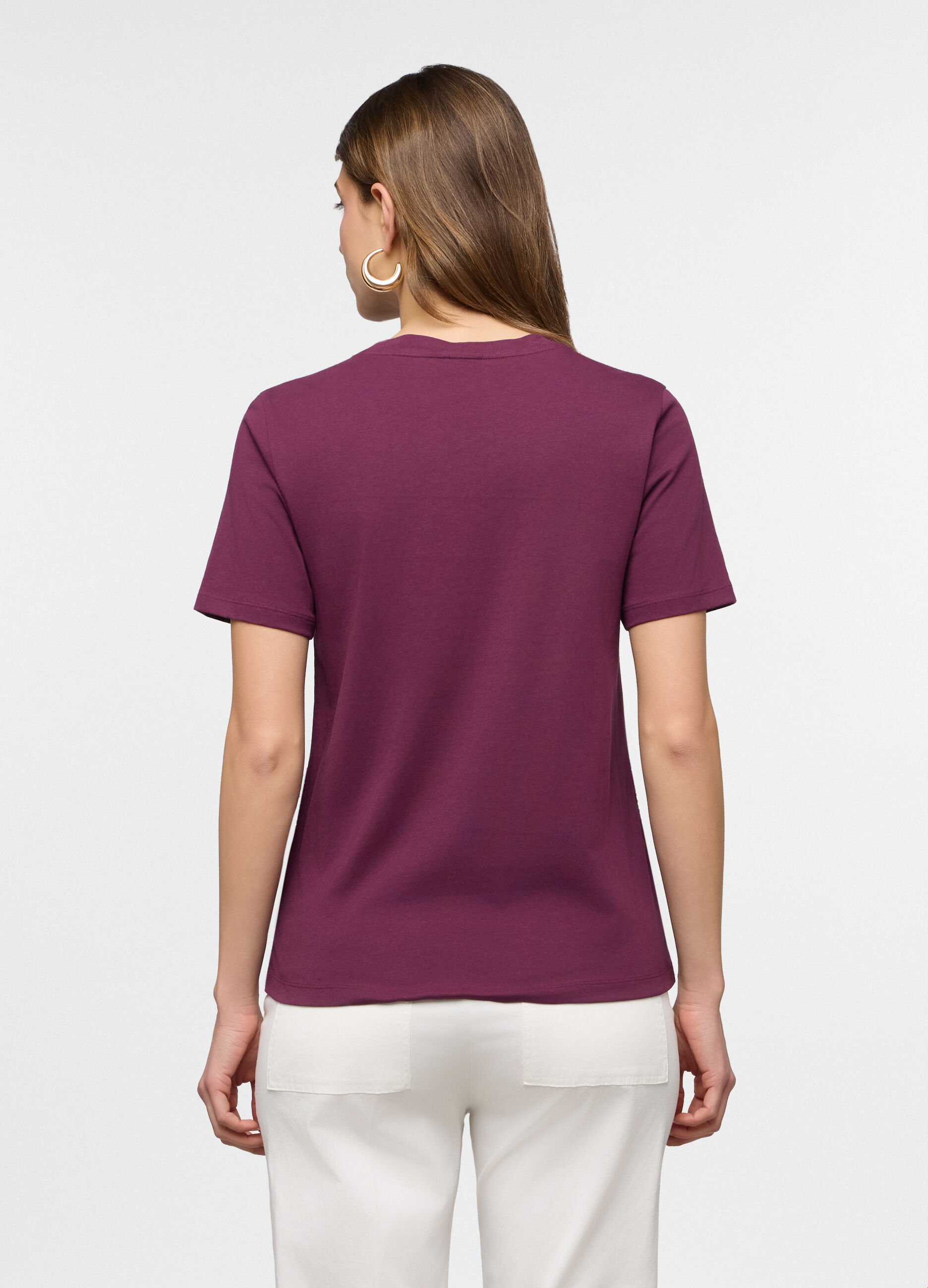 T-shirt girocollo donna_1