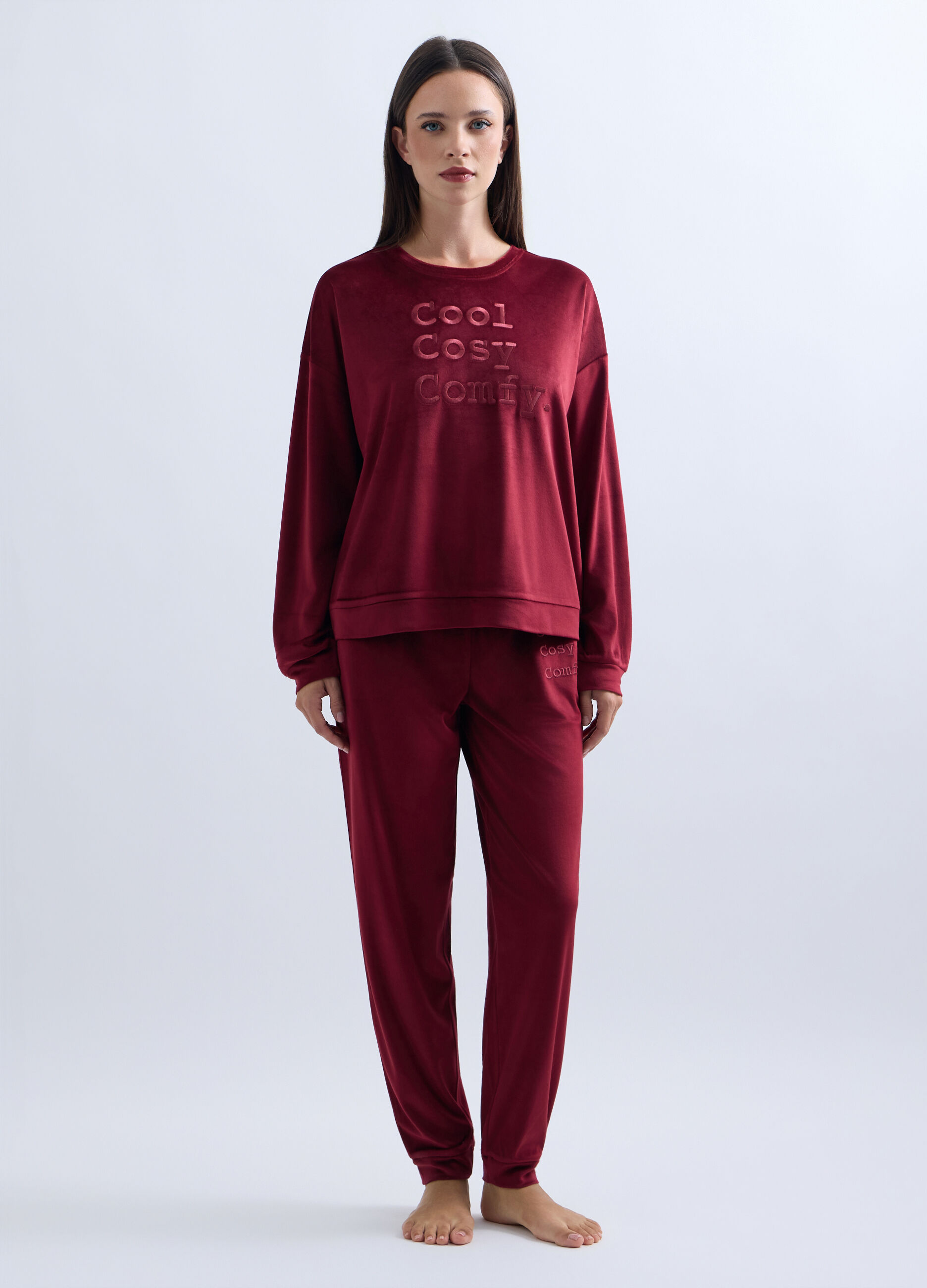 Set pigiama velour stretch donna_0