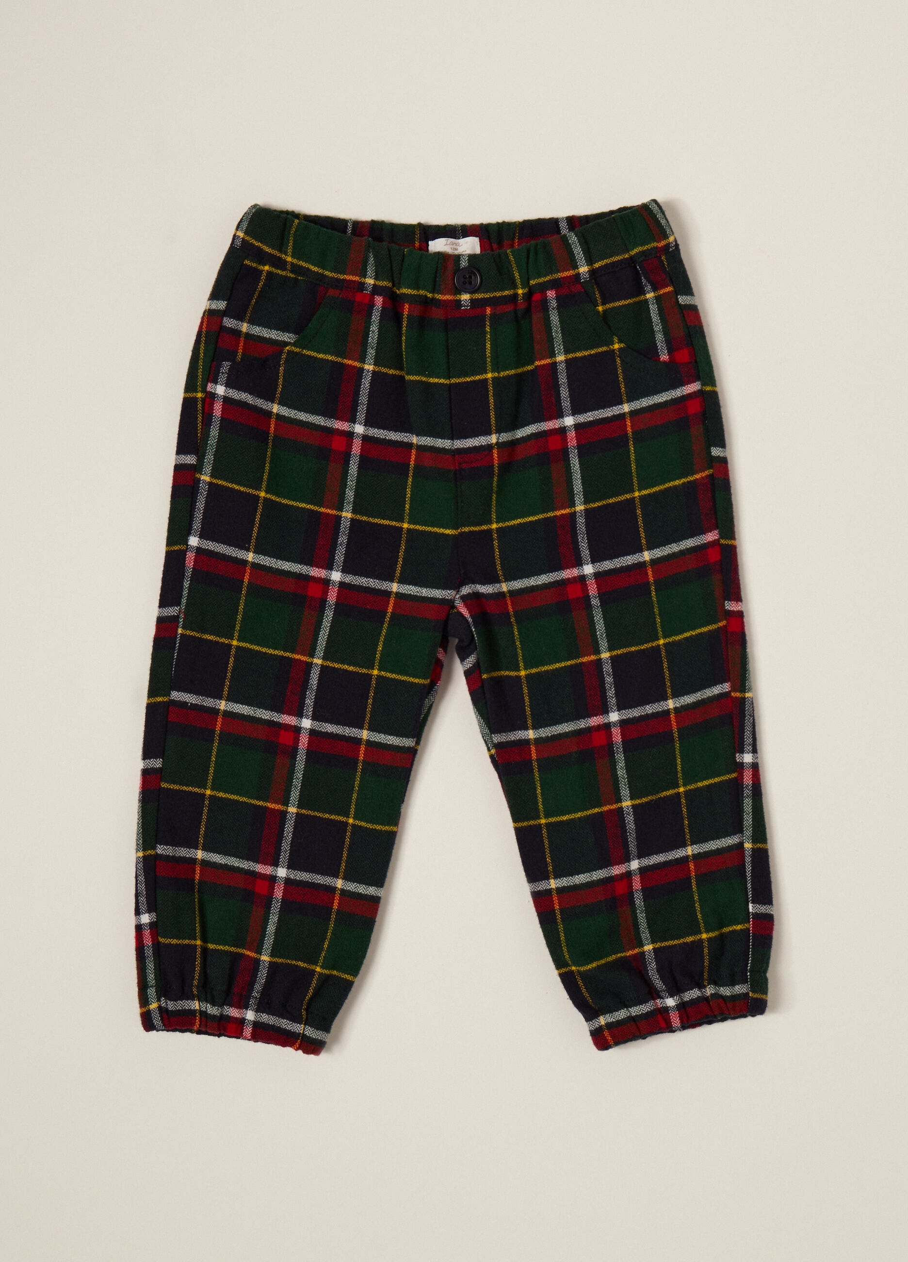 Pantaloni in twill di puro cotone IANA neonato_0