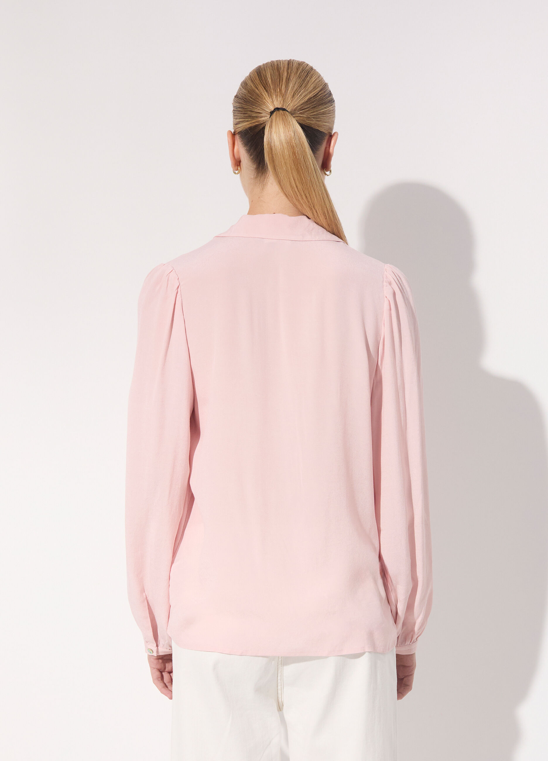 Camicia in viscosa a maniche lunghe donna_2