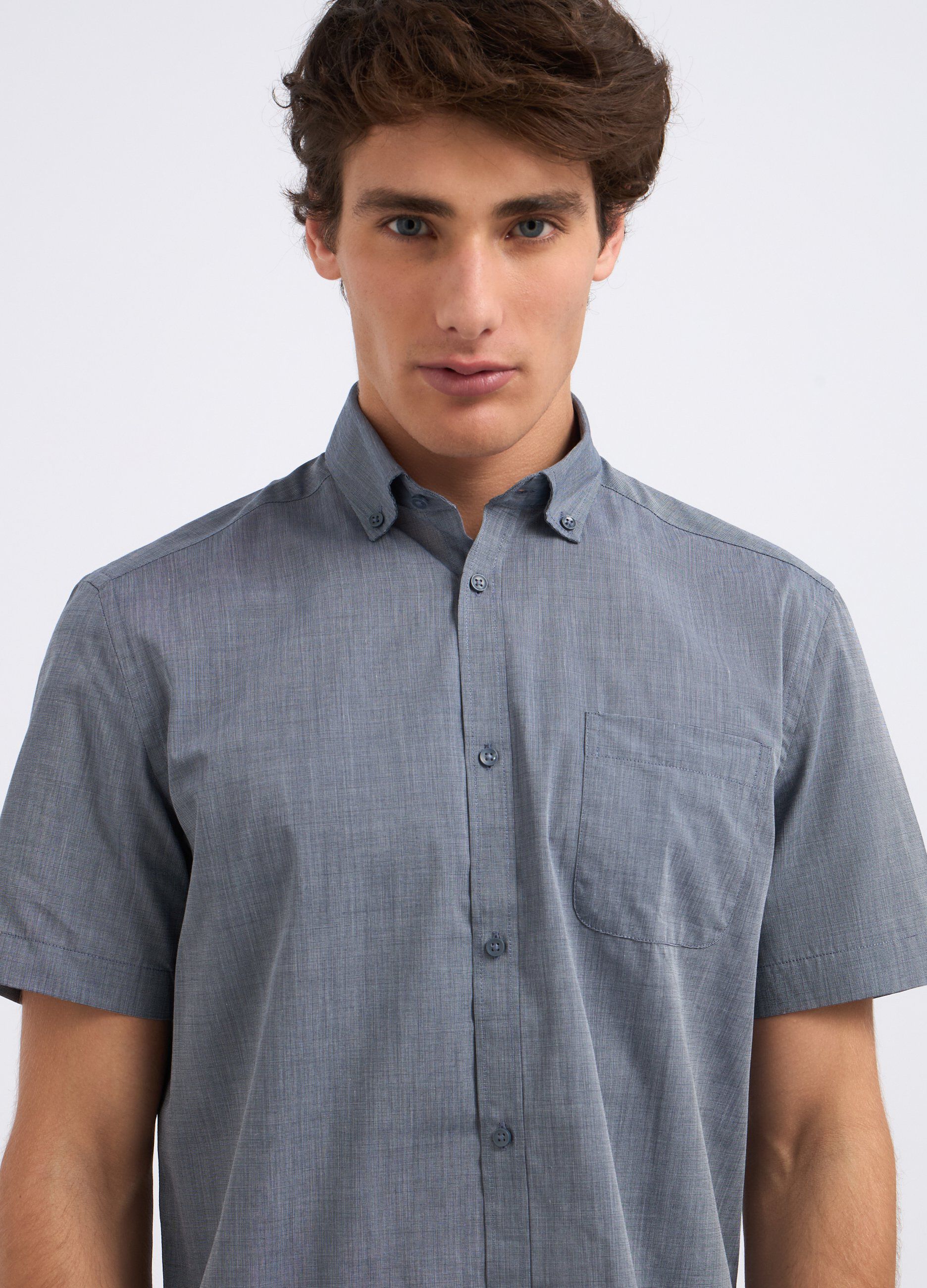 Camicia in misto cotone uomo_2