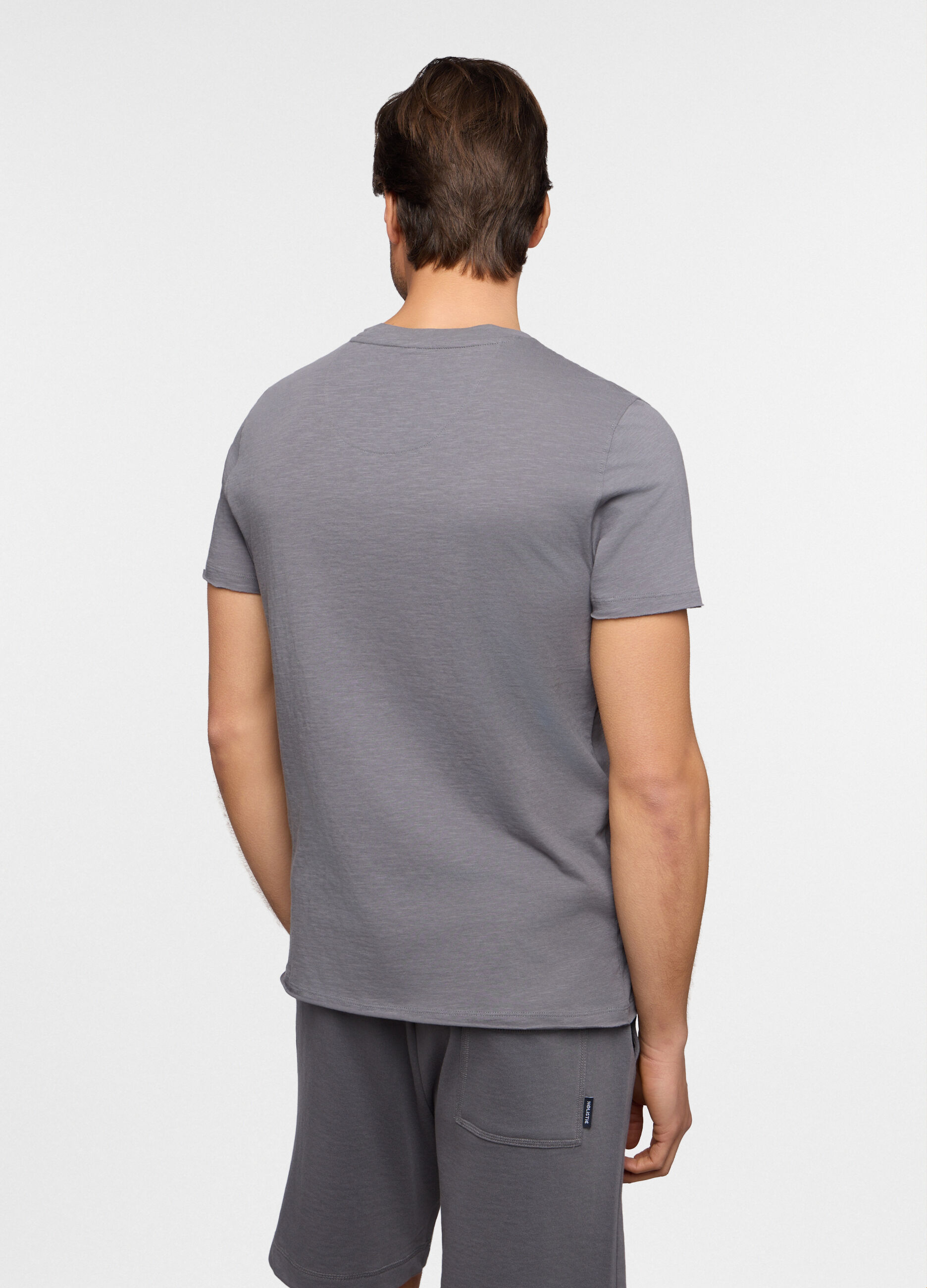 T-shirt a maniche corte slim fit in cotone uomo_1
