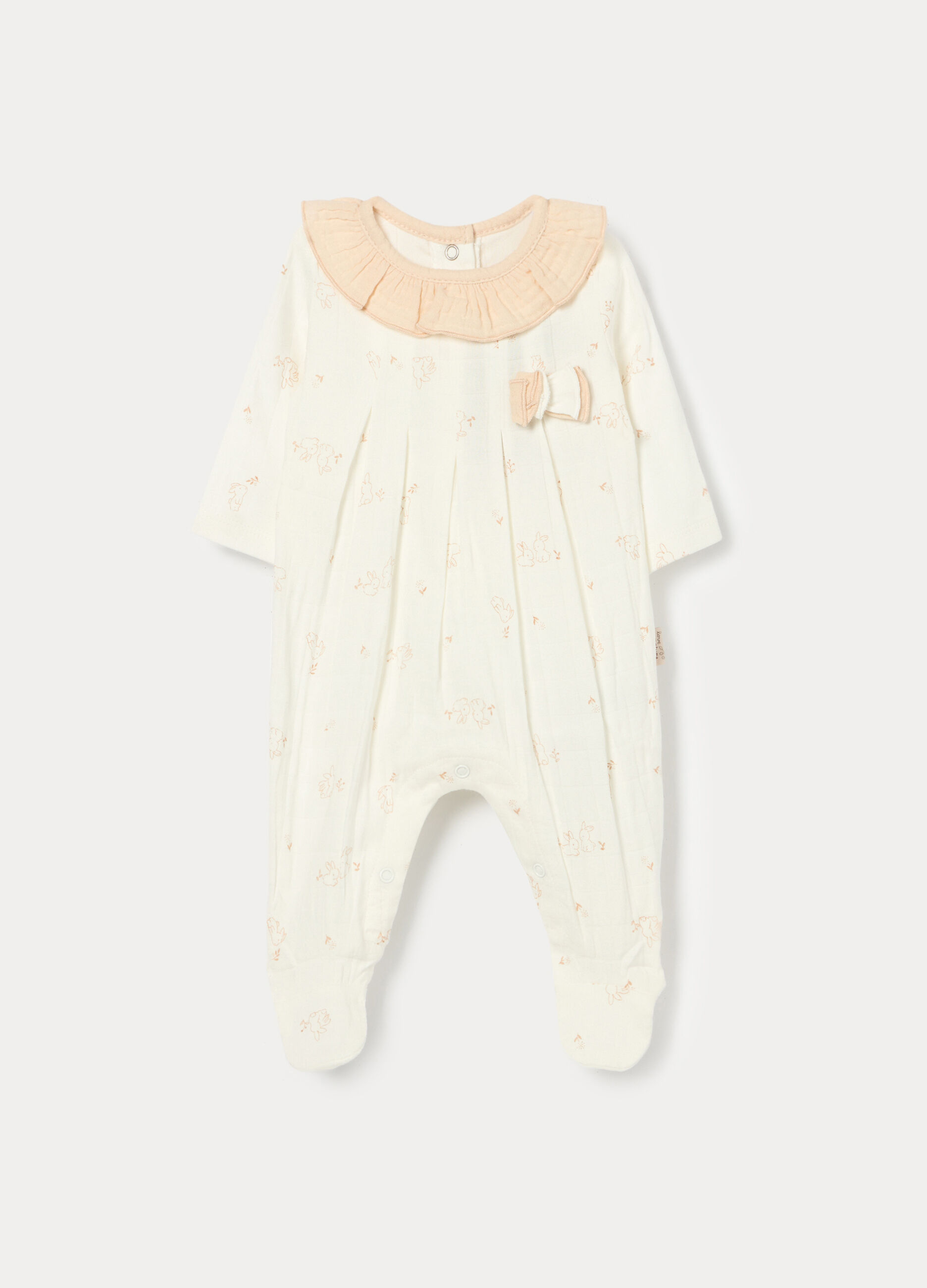 Tutina in cotone misto viscosa di bamboo neonata_0