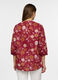 Blusa over fit con scollo a V in puro cotone voile donna_1