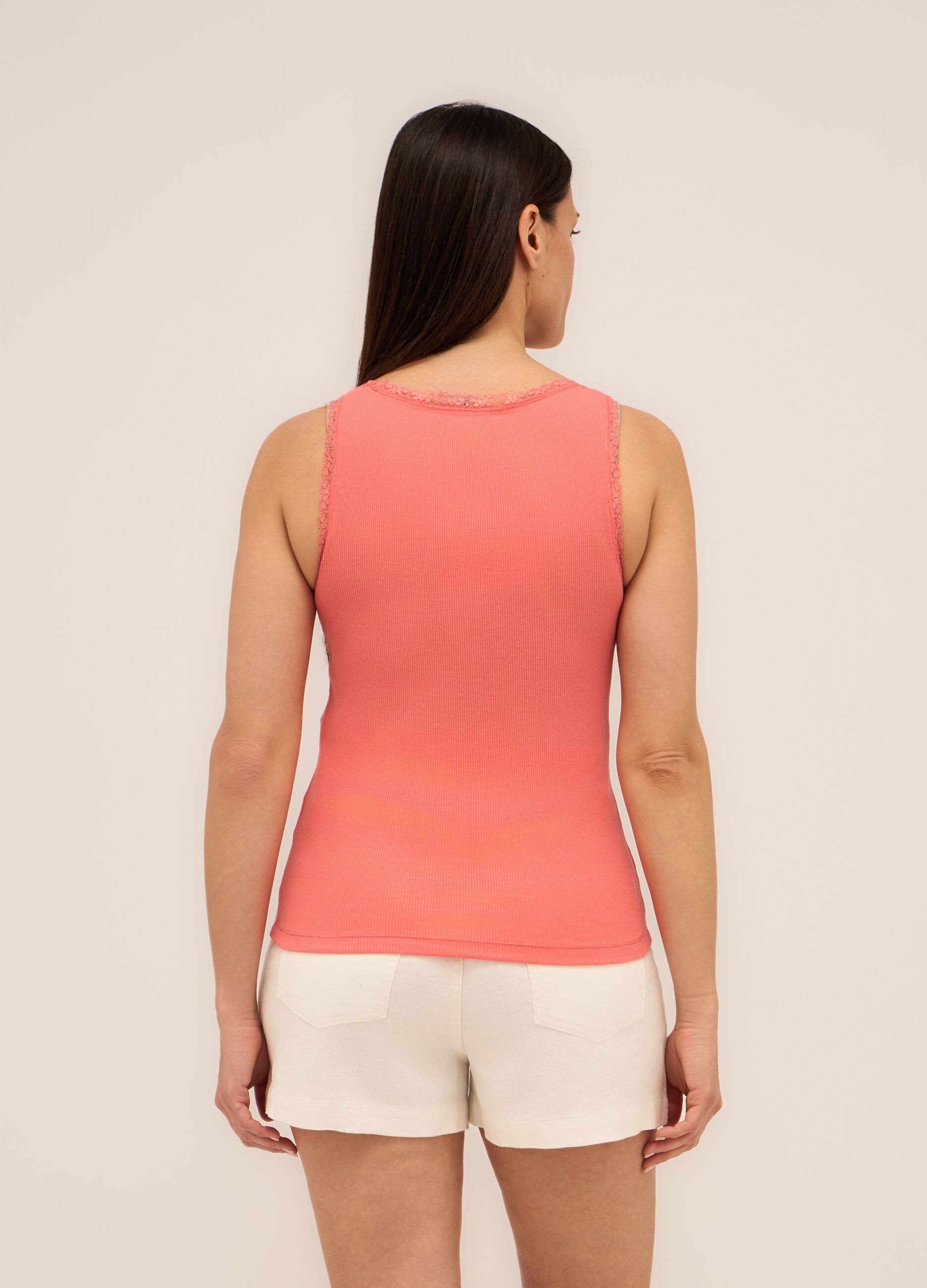 Canotta in jersey di misto cotone donna_1