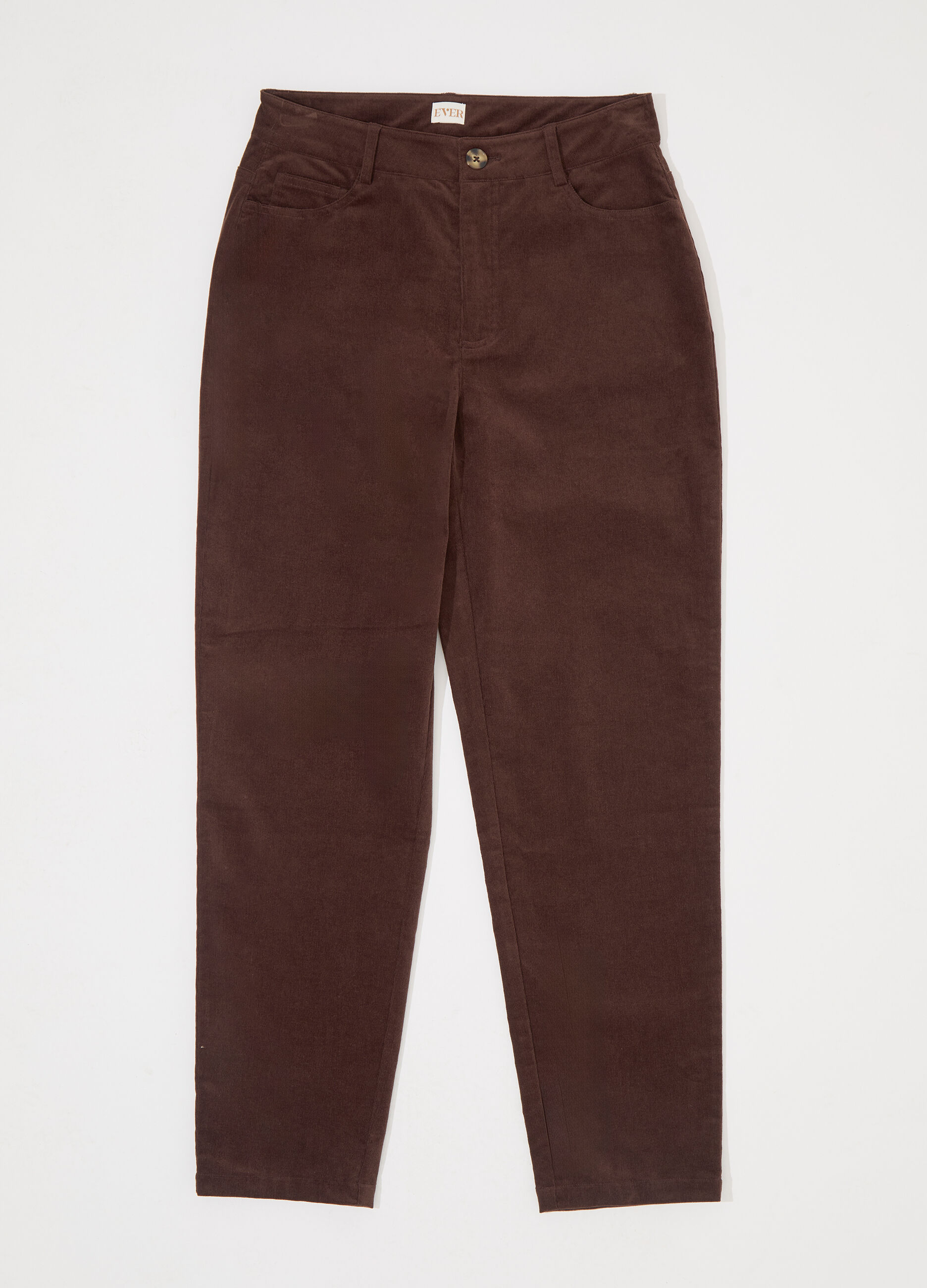 Pantalone balloon in velluto corduroy stretch donna_4
