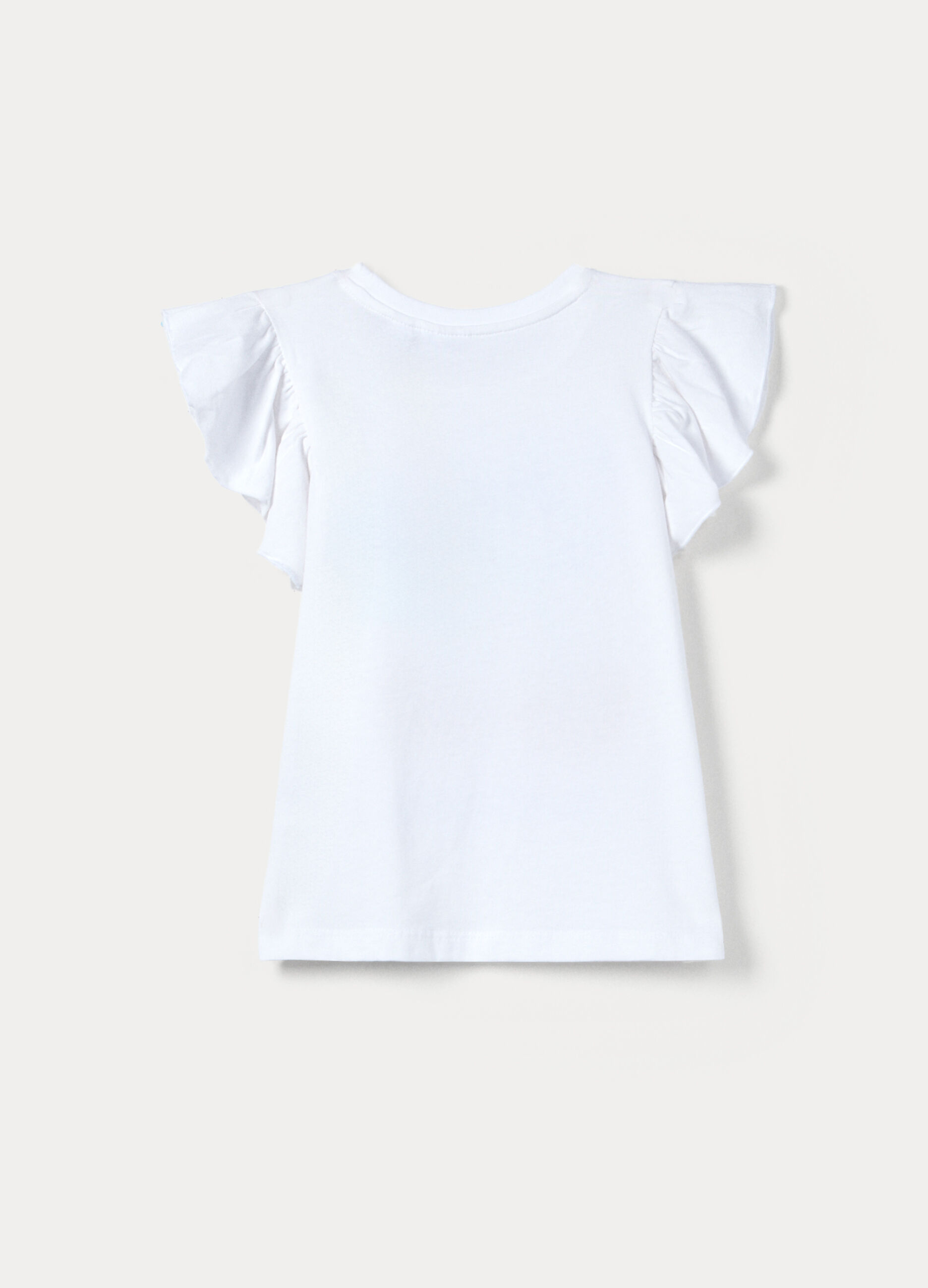 T-shirt in jersey di cotone stretch bambina_1