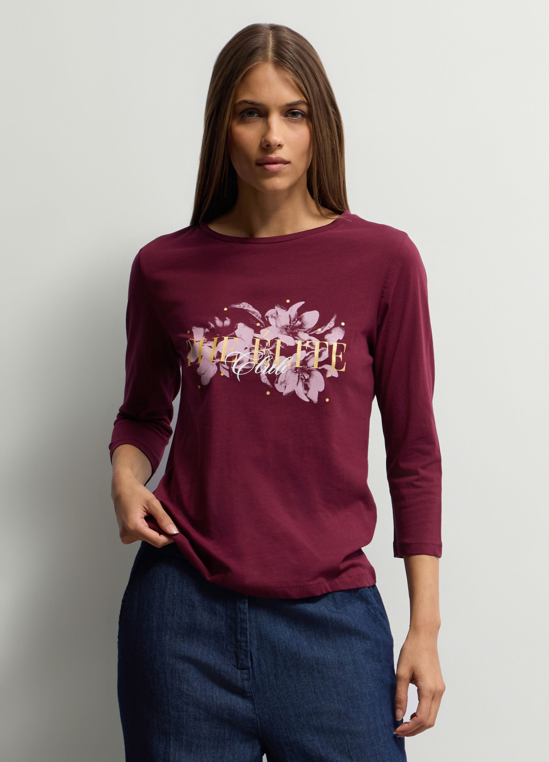 T-shirt girocollo donna_0