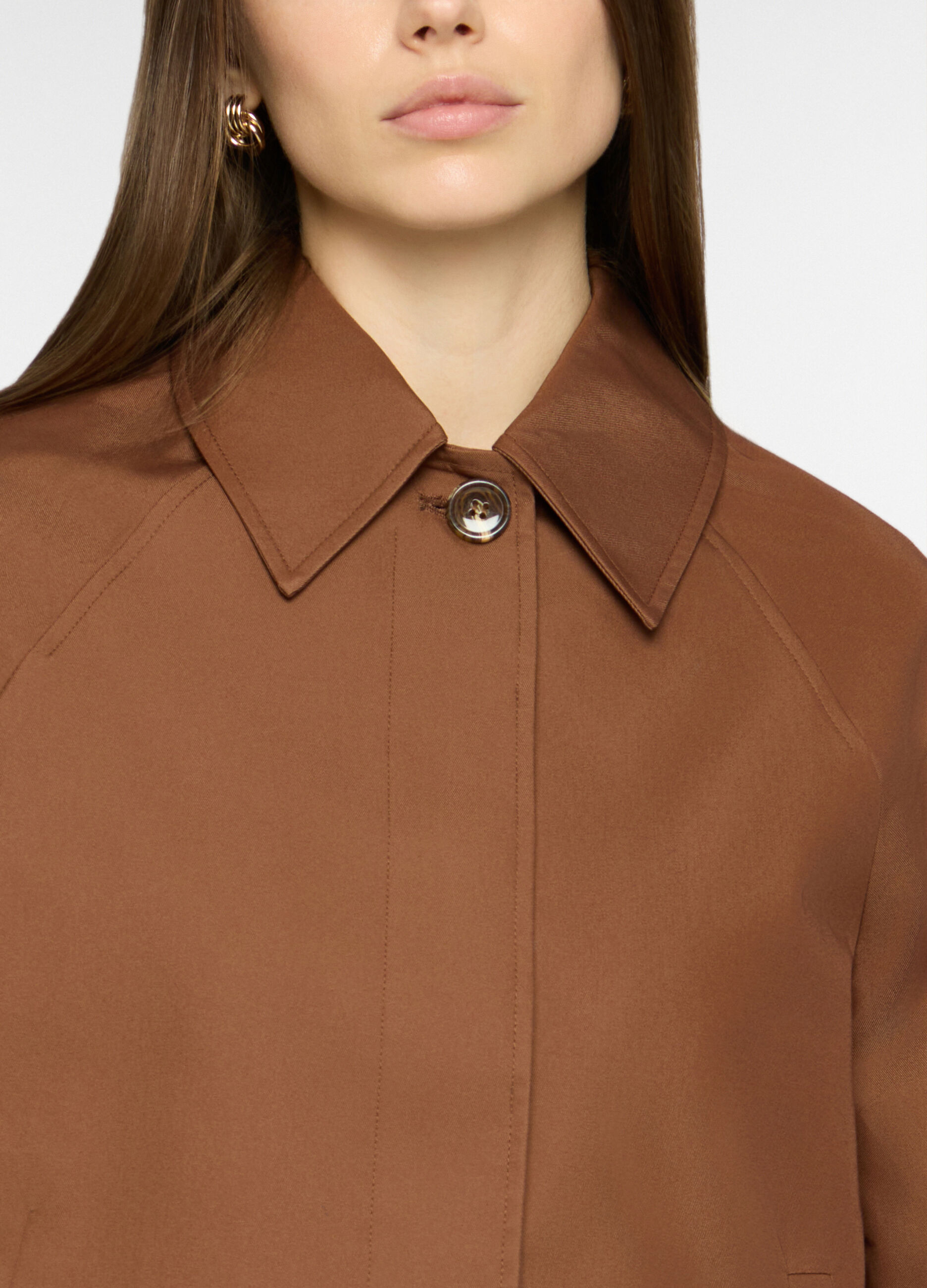 Trench corto misto cotone donna_2