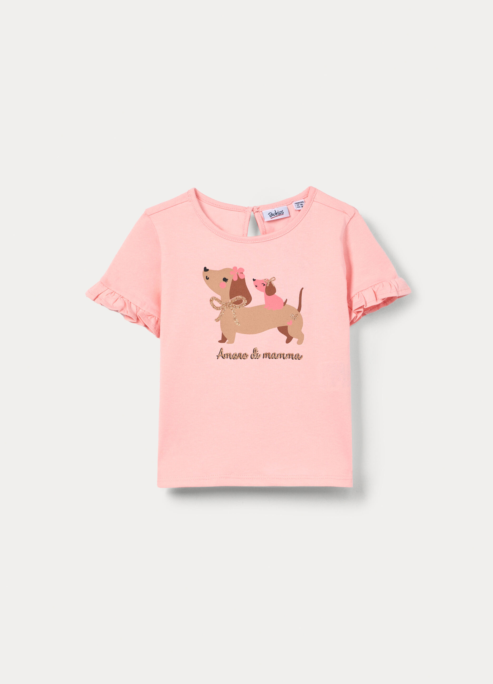 T-shirt in jersey di puro cotone bimba_0