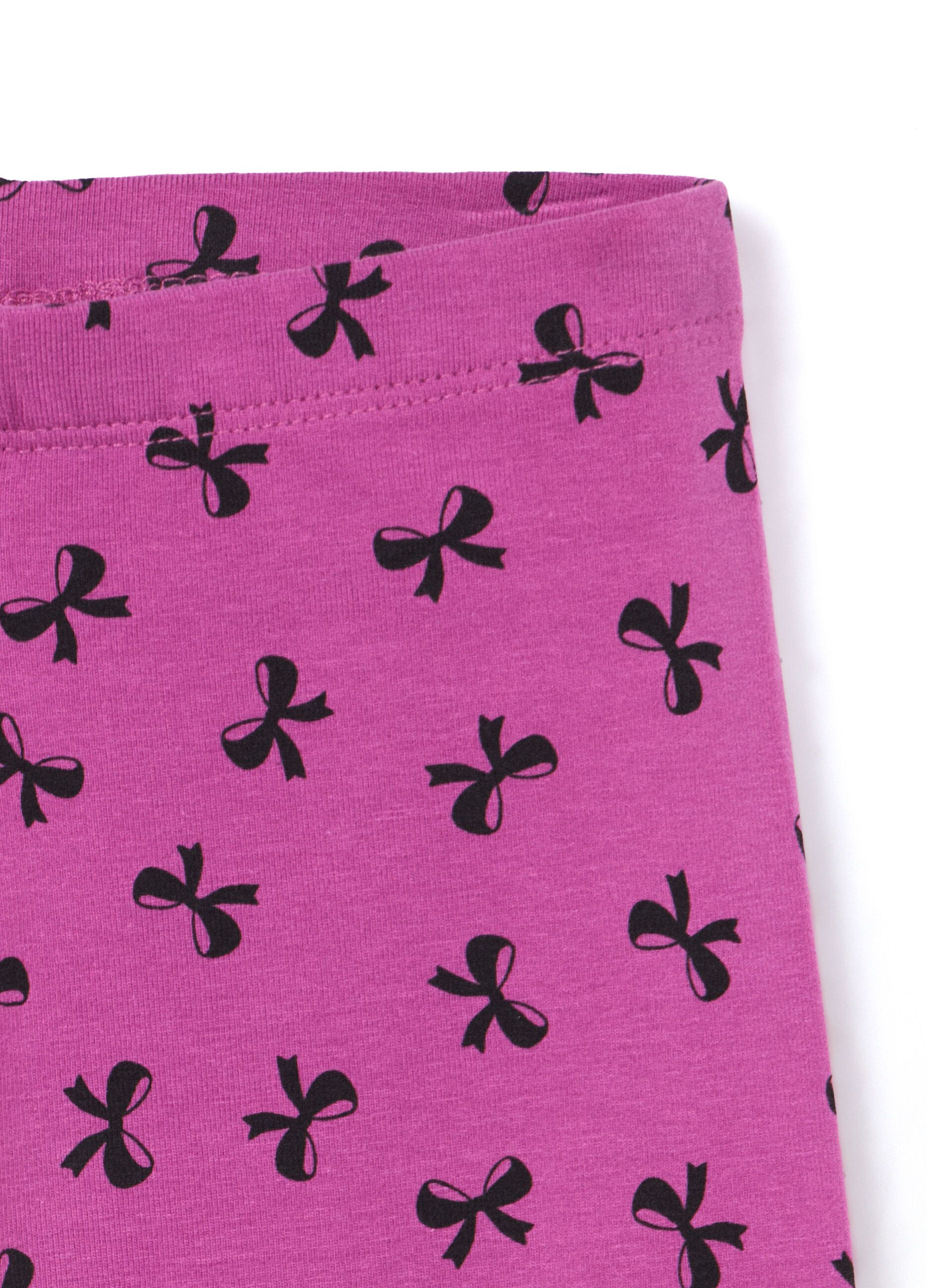 Leggings in jersey di cotone stretch bambina_2
