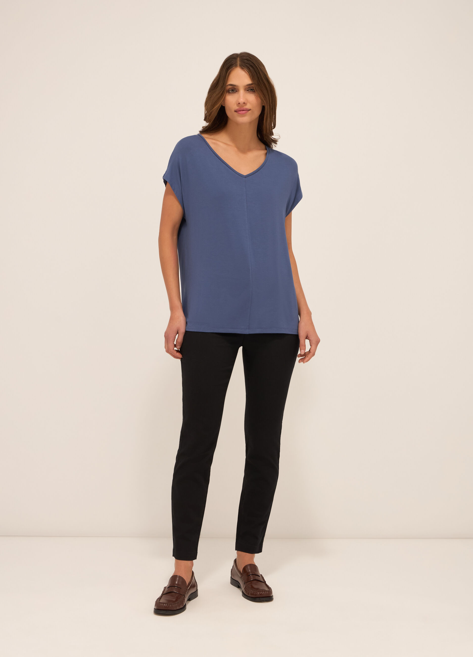 Treggings in misto cotone donna_0
